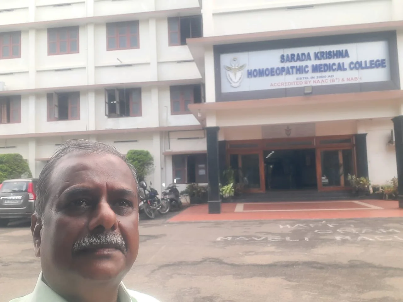 Proud Pad on Oct/15/2025 at his second daughter Preethika's start of Homeopathy internship near Kanyakumari.