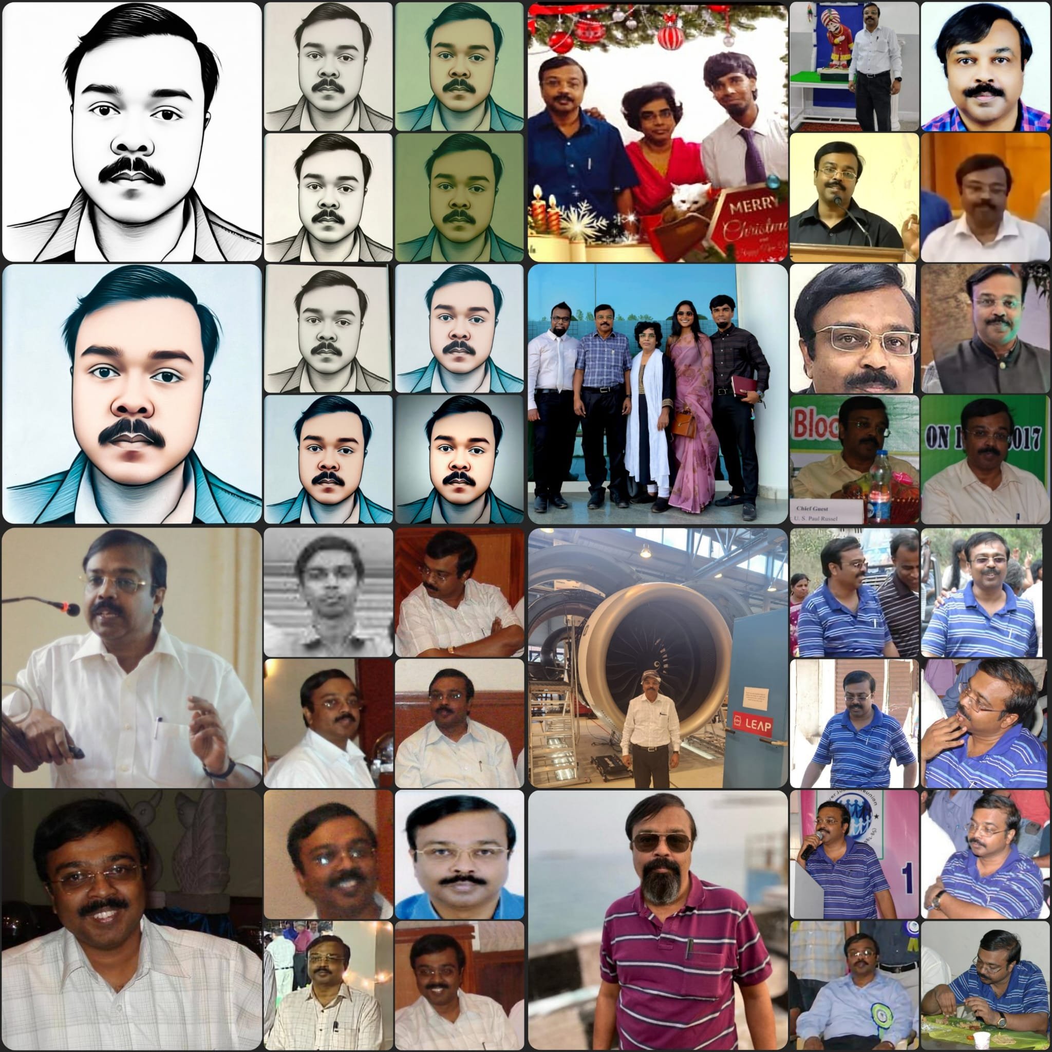 Pal's collage for Paul Russel's 61st birthday on June/19/2025.
