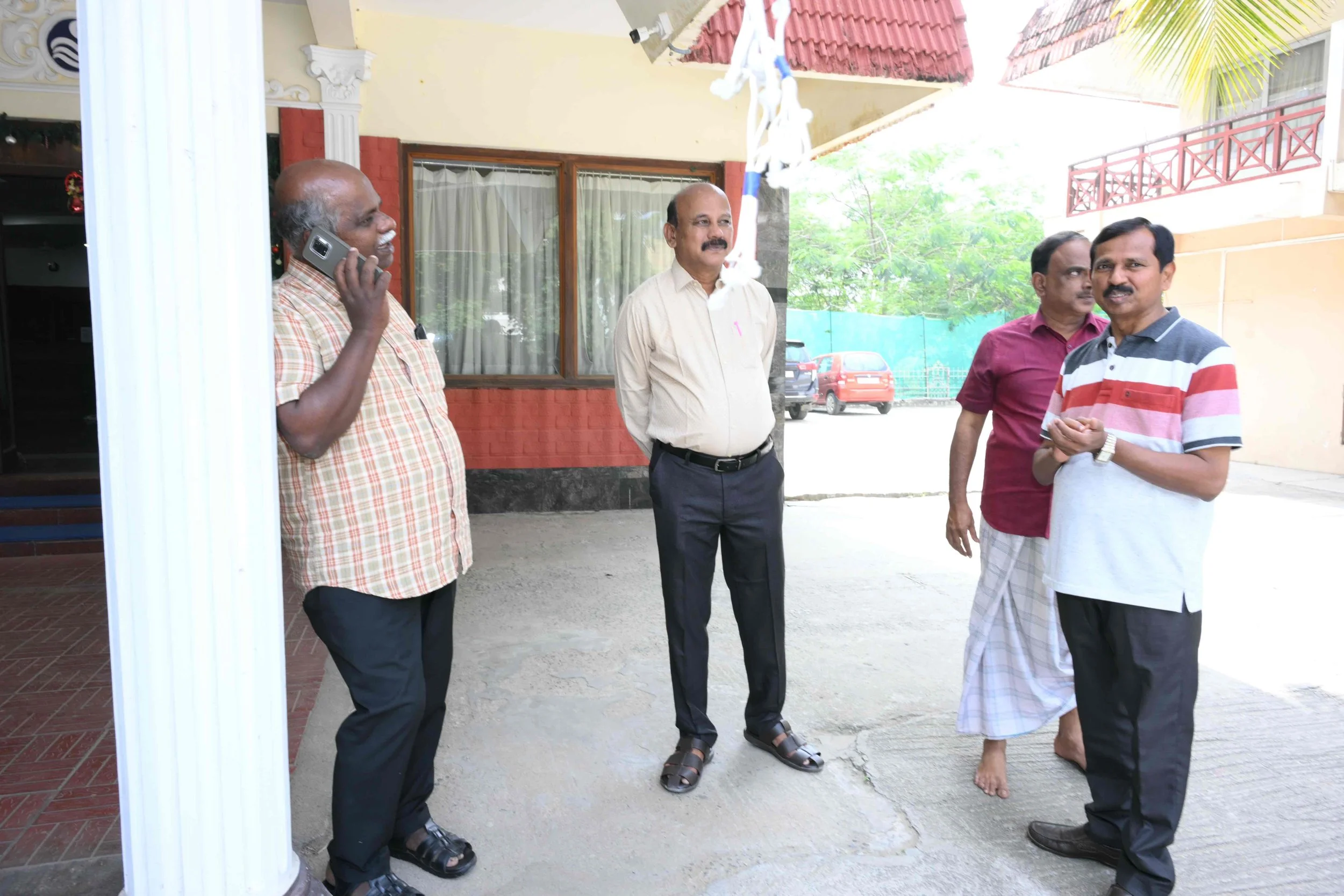 P.Dharmaraj traveled far to get here like a few others.