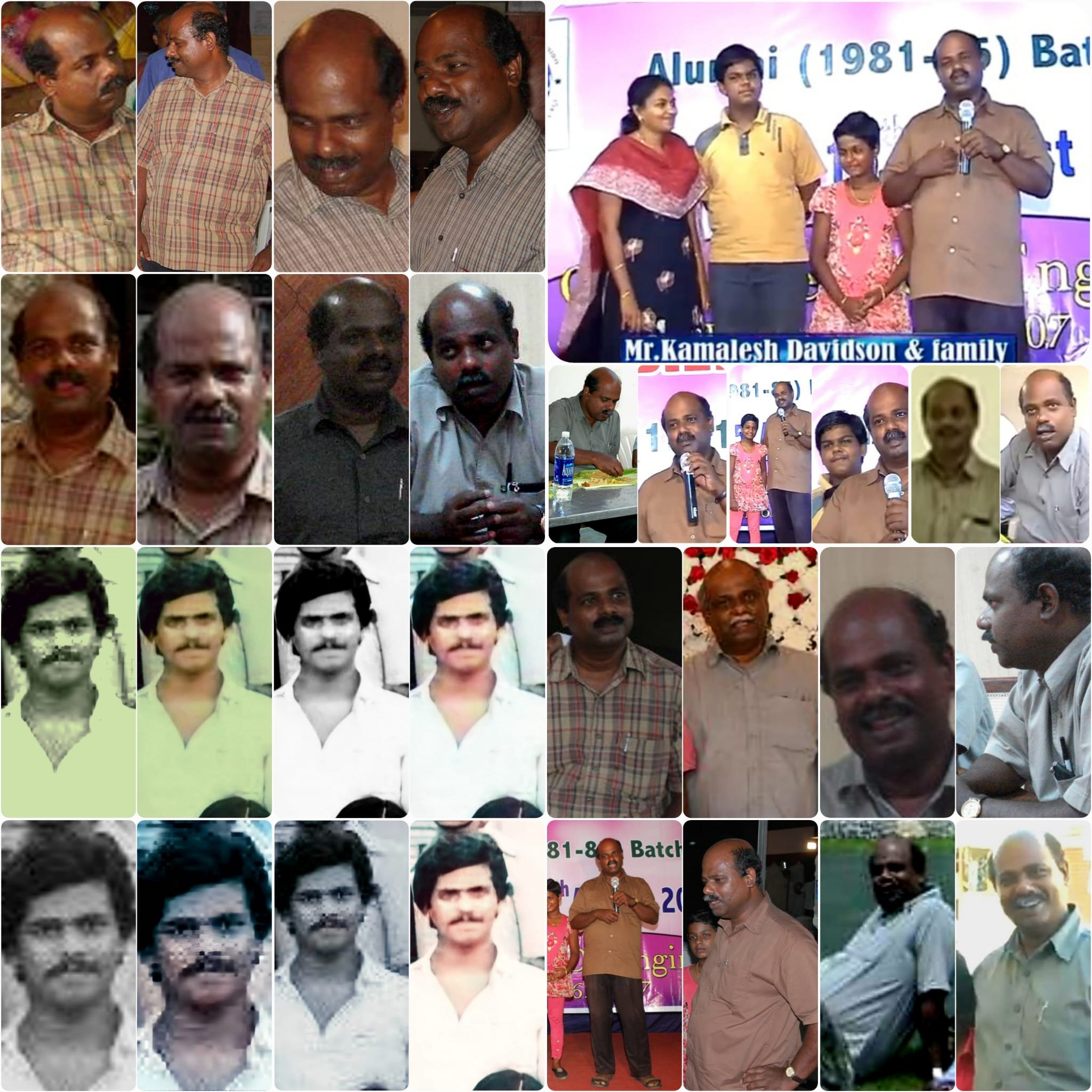 Pal's collage for Kamlesh's 61st birthday on May/17/2025.