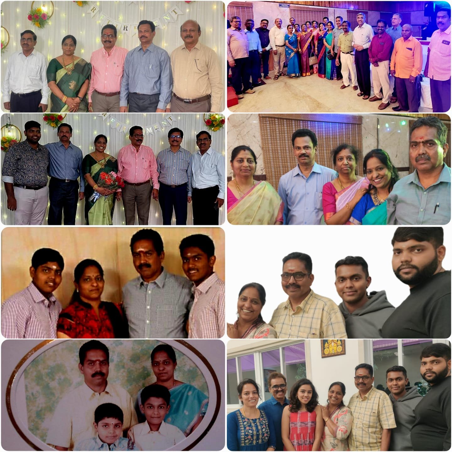 Pal's collage for Sathya + Sujatha's 30th wedding anniversary on June/12/2025.