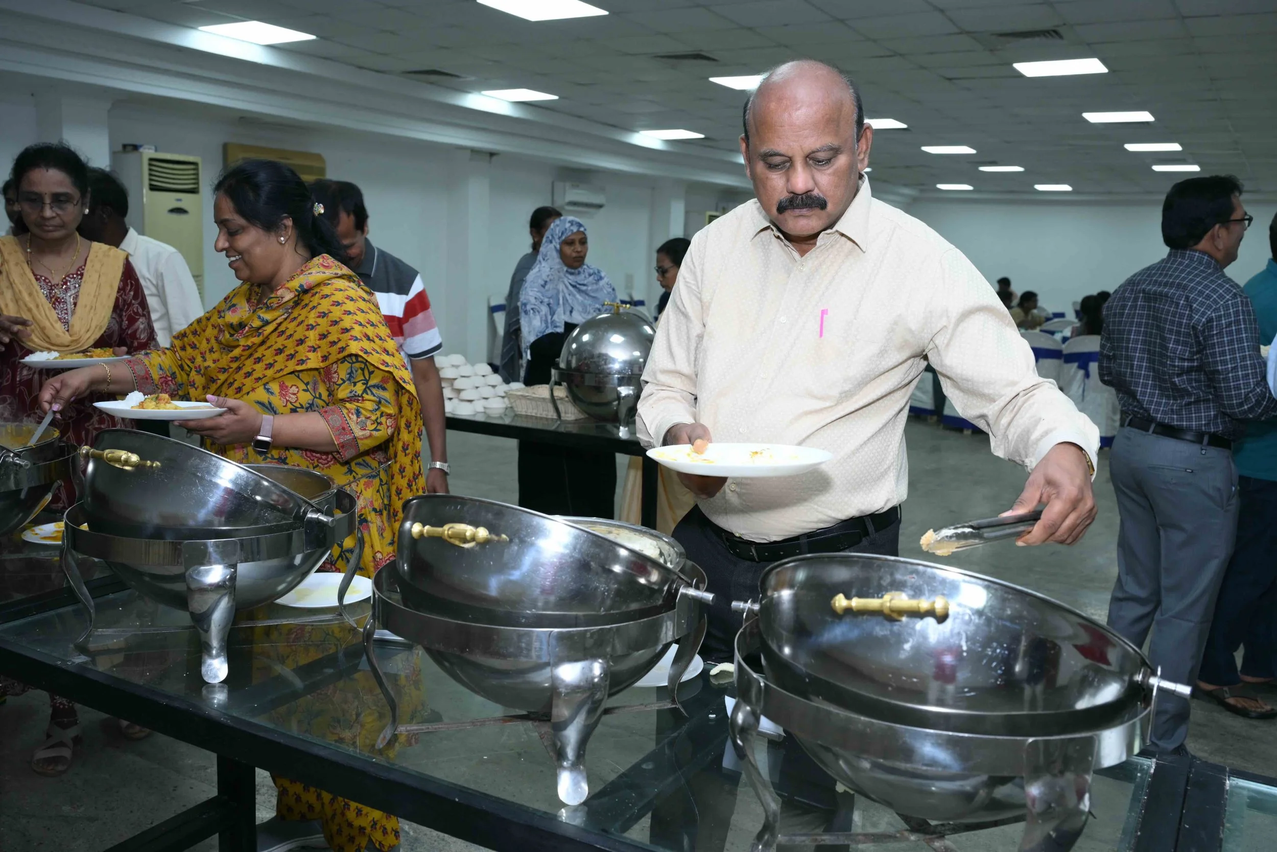 VKS checking the lunch in style.