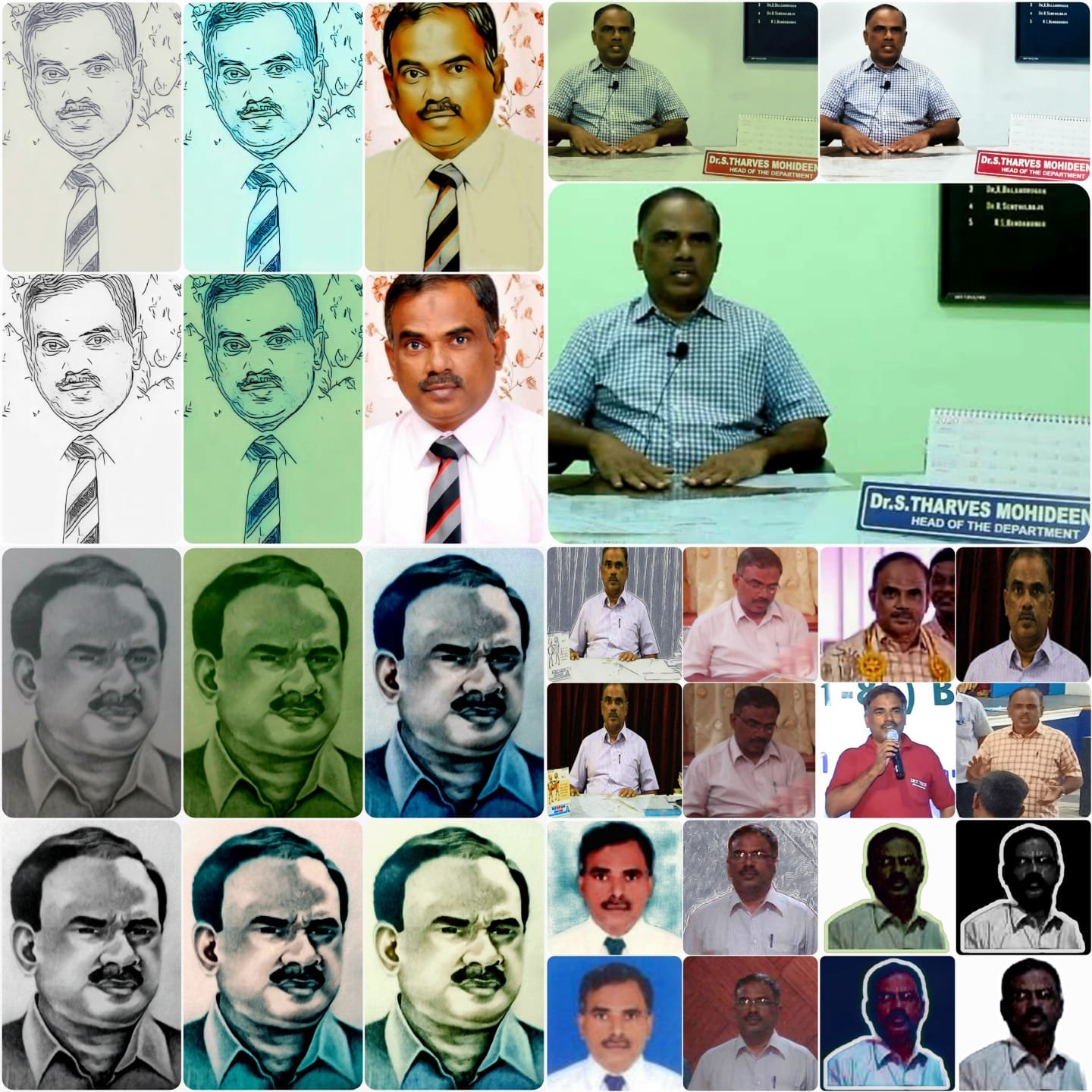 Pal's collage for Dharvish's 61st birthday on May/10/2025.