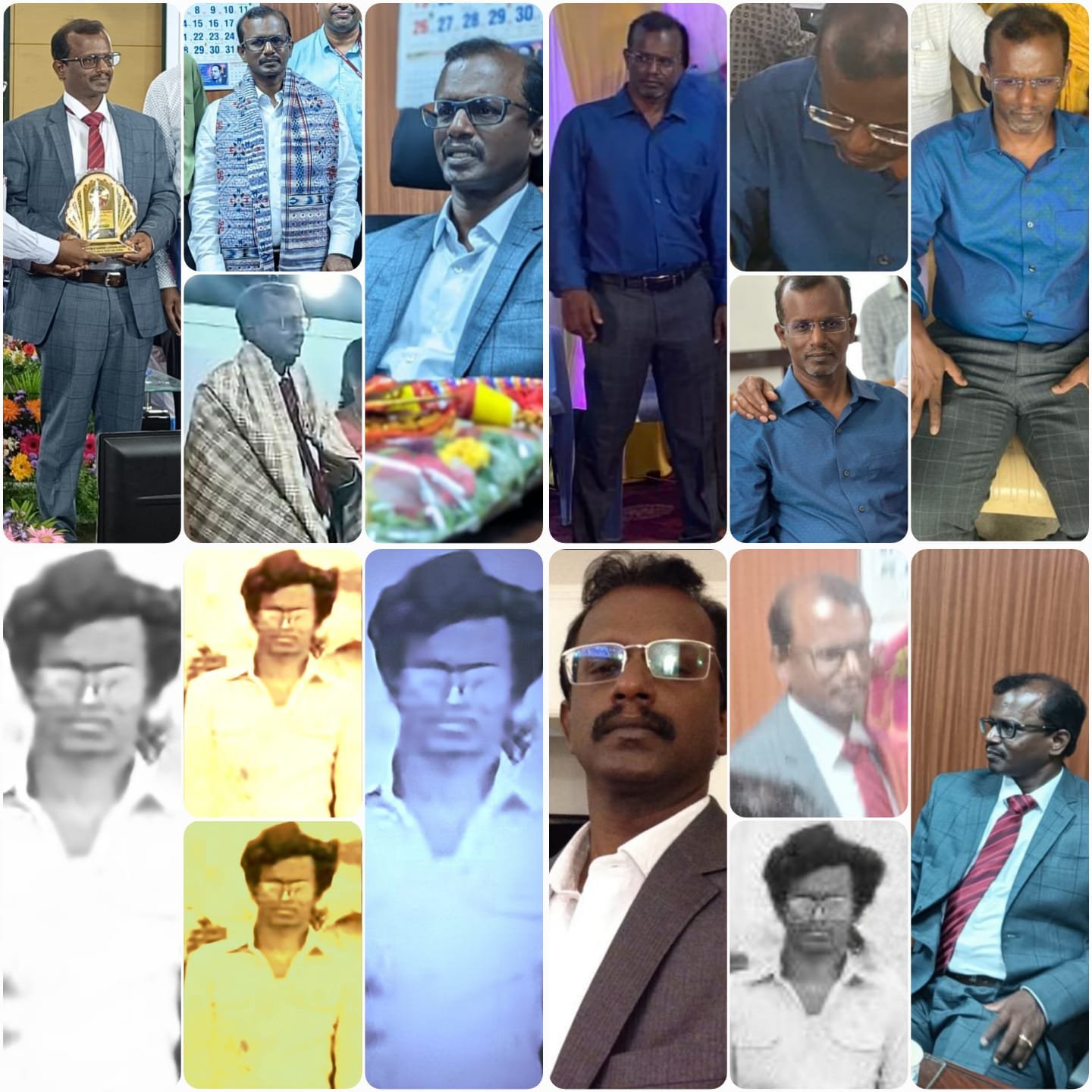Pal's collage for Murugan's 61st birthday on May/30/2025.