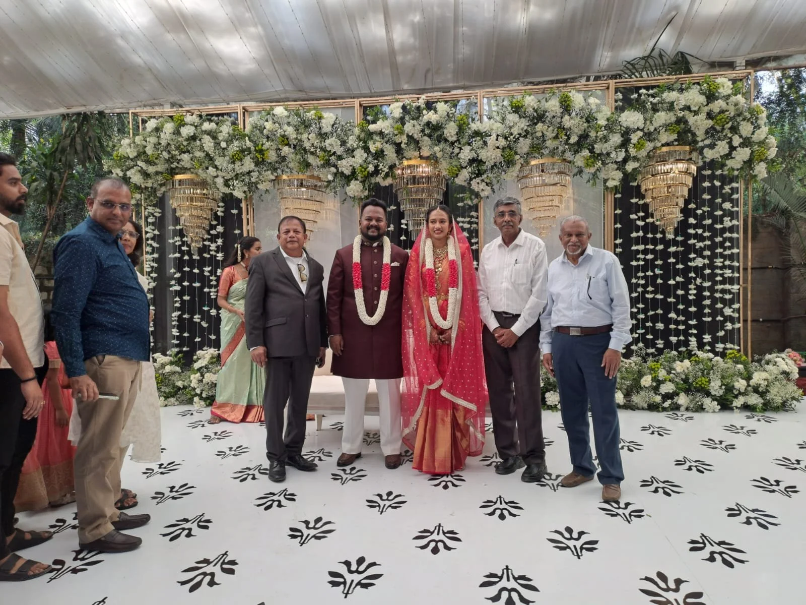At Shajahan's daughter Tasnim's wedding with Zubin on Apr/02/2026 in Bangalore.