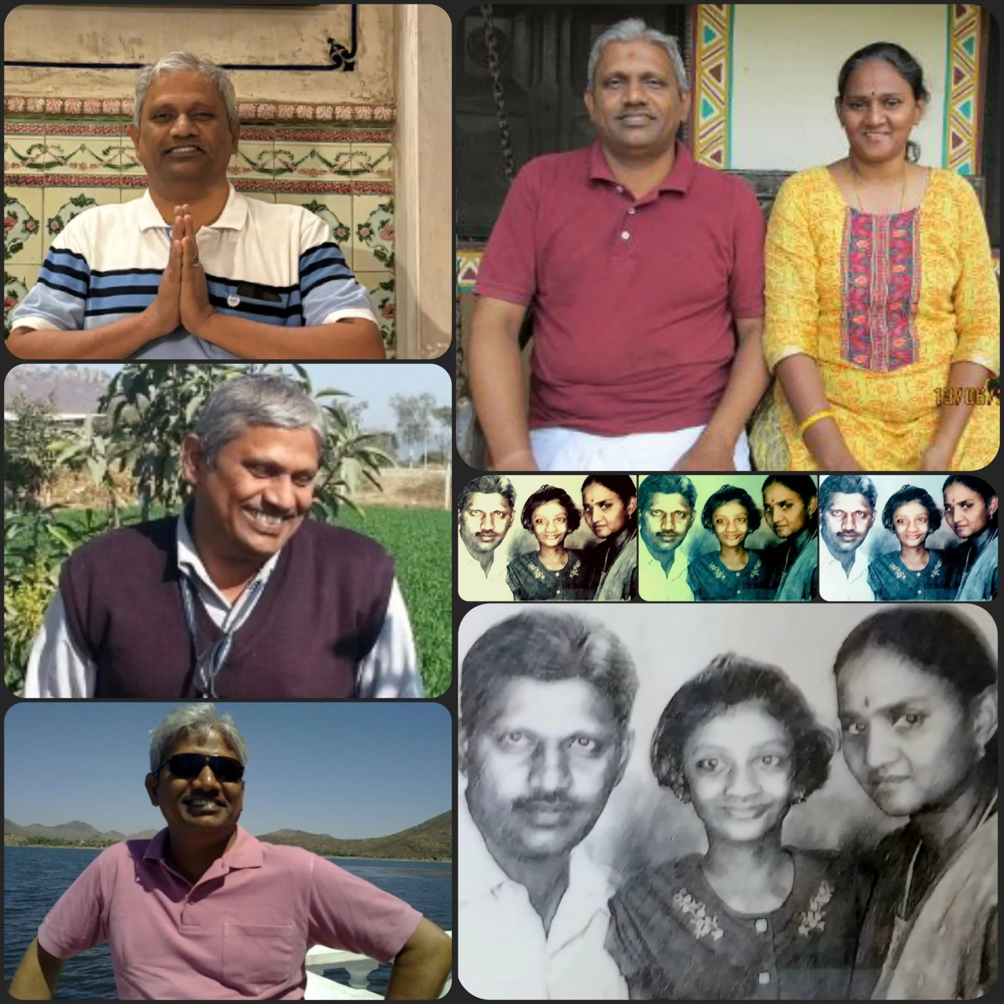 Pal's collage for Siva + Bagampiriyal's 29th wedding anniversary on Aug/20/2025.