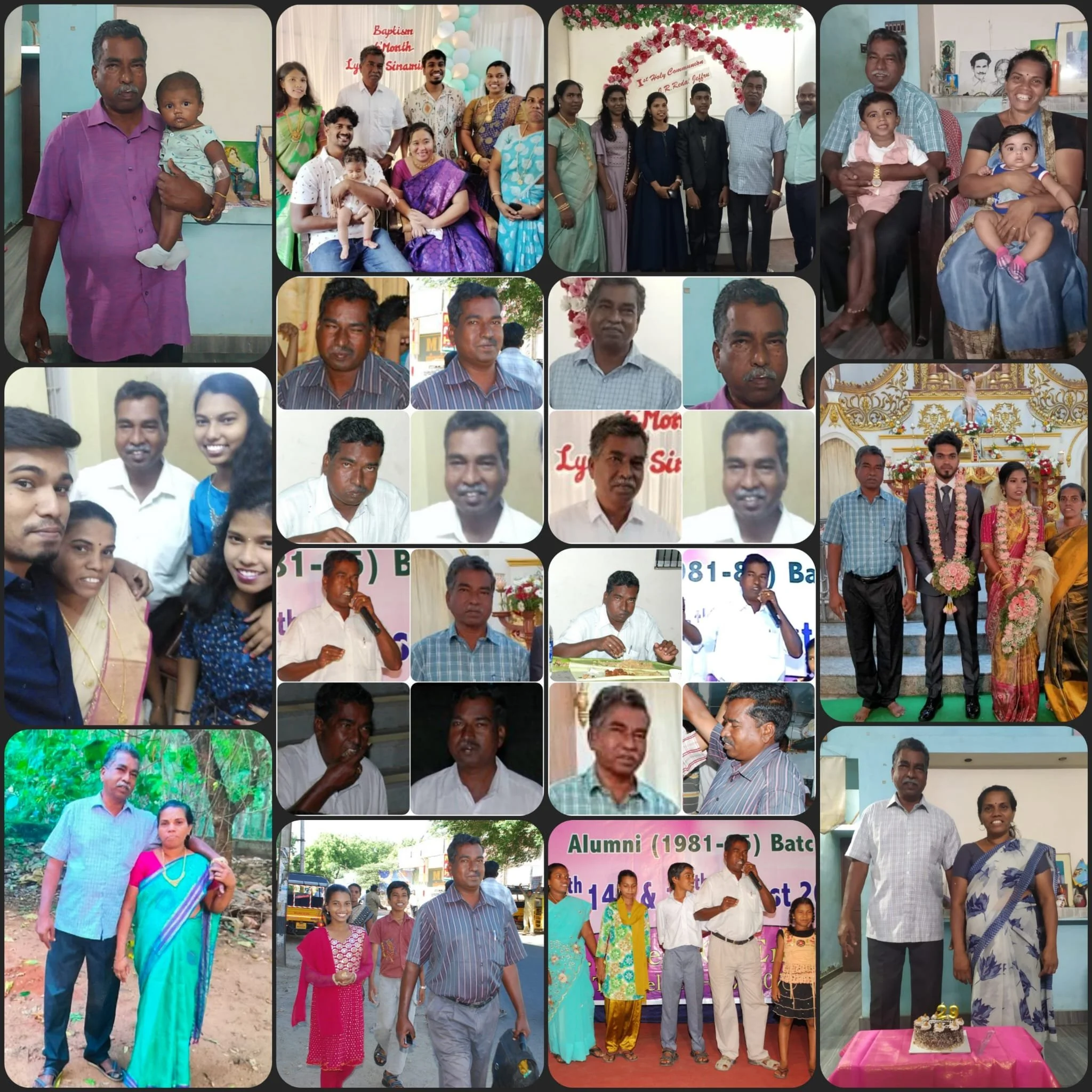Pal's collage for Michael's 61st birthday on Oct/04/2025.
