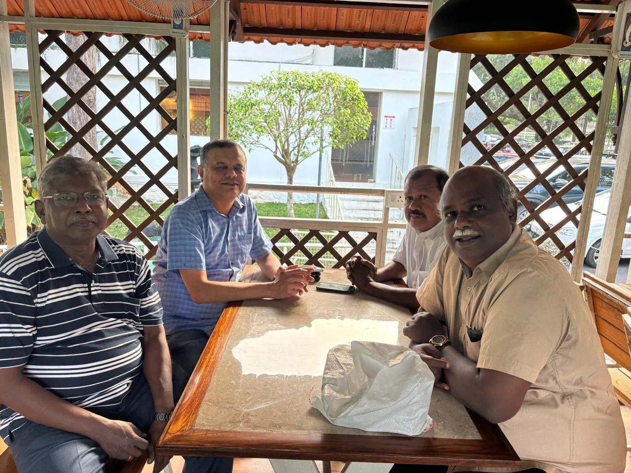 Jeswin, Vikram, Lekshmanan, Kamalesh at the Trivandrum Club on Dec/12/2025.