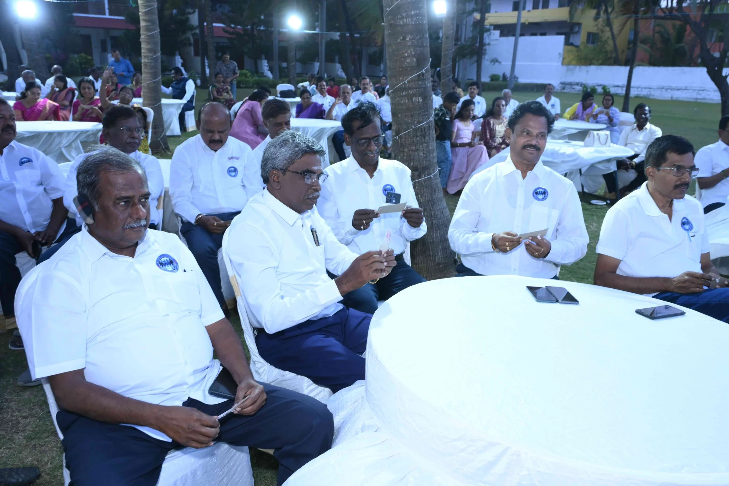 Front table in control.