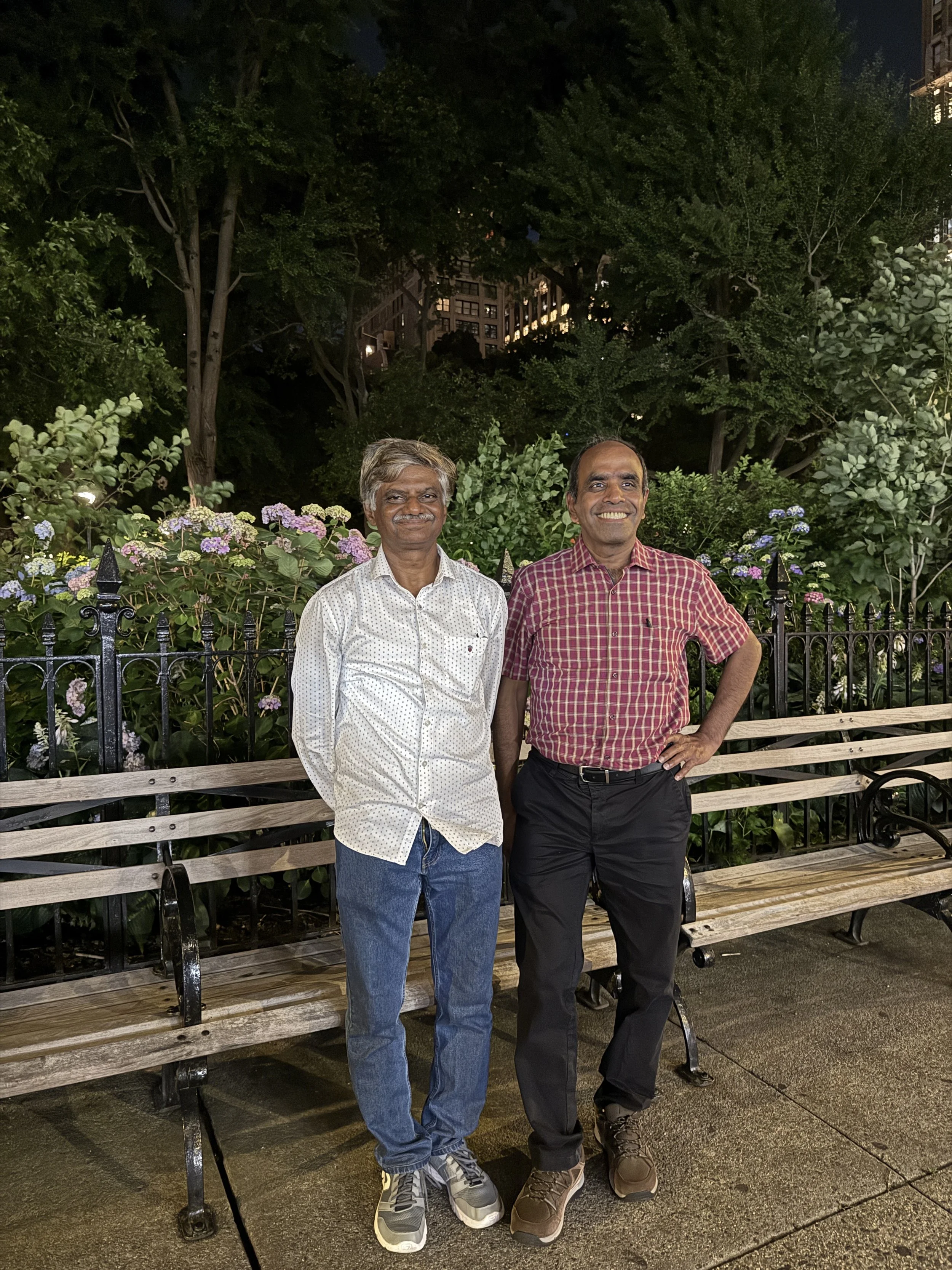 Senthil with Manix at the Madison Square Park in NYC on June/12/2026.
