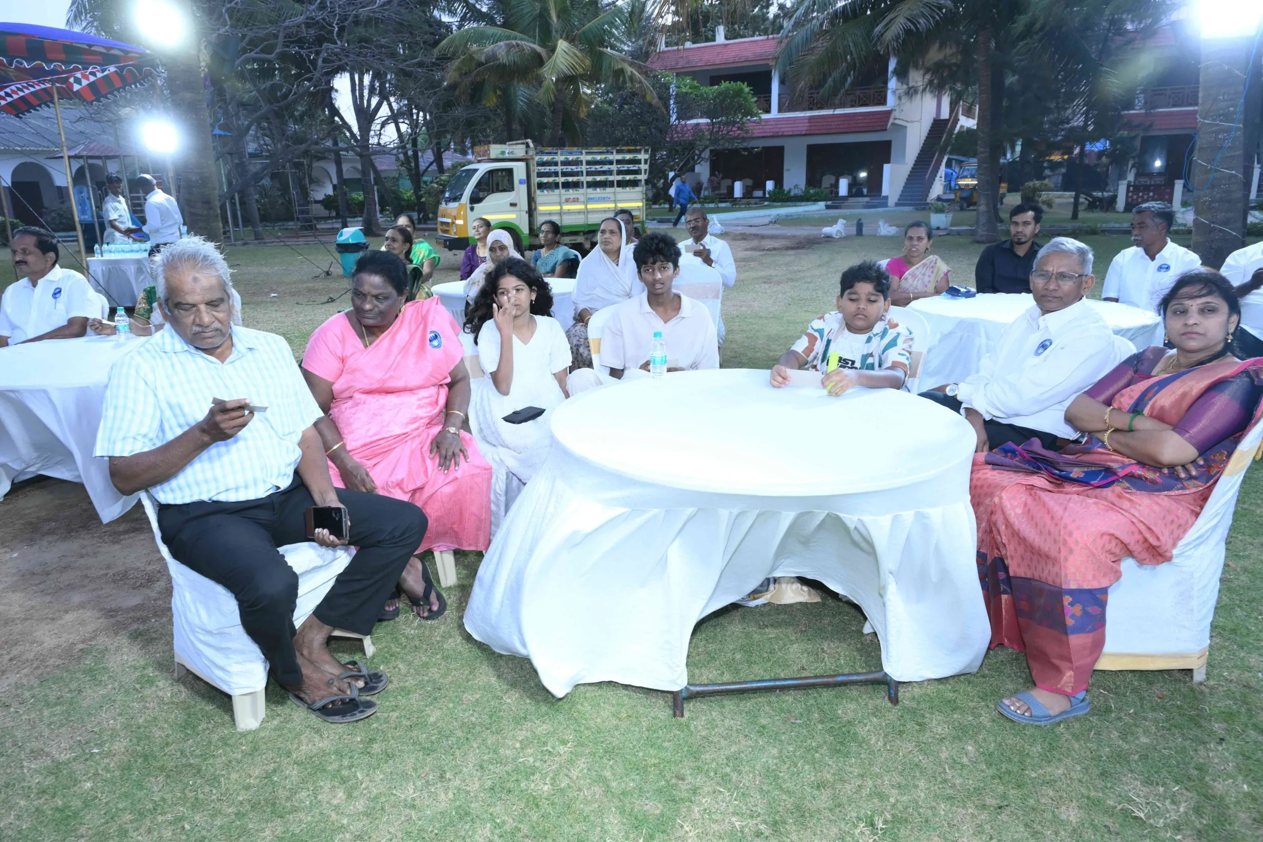 Padma always cares for her family. Her husband, Jothi Arulkumar, grandson L.Harith and  granddaughter L.Jessie.