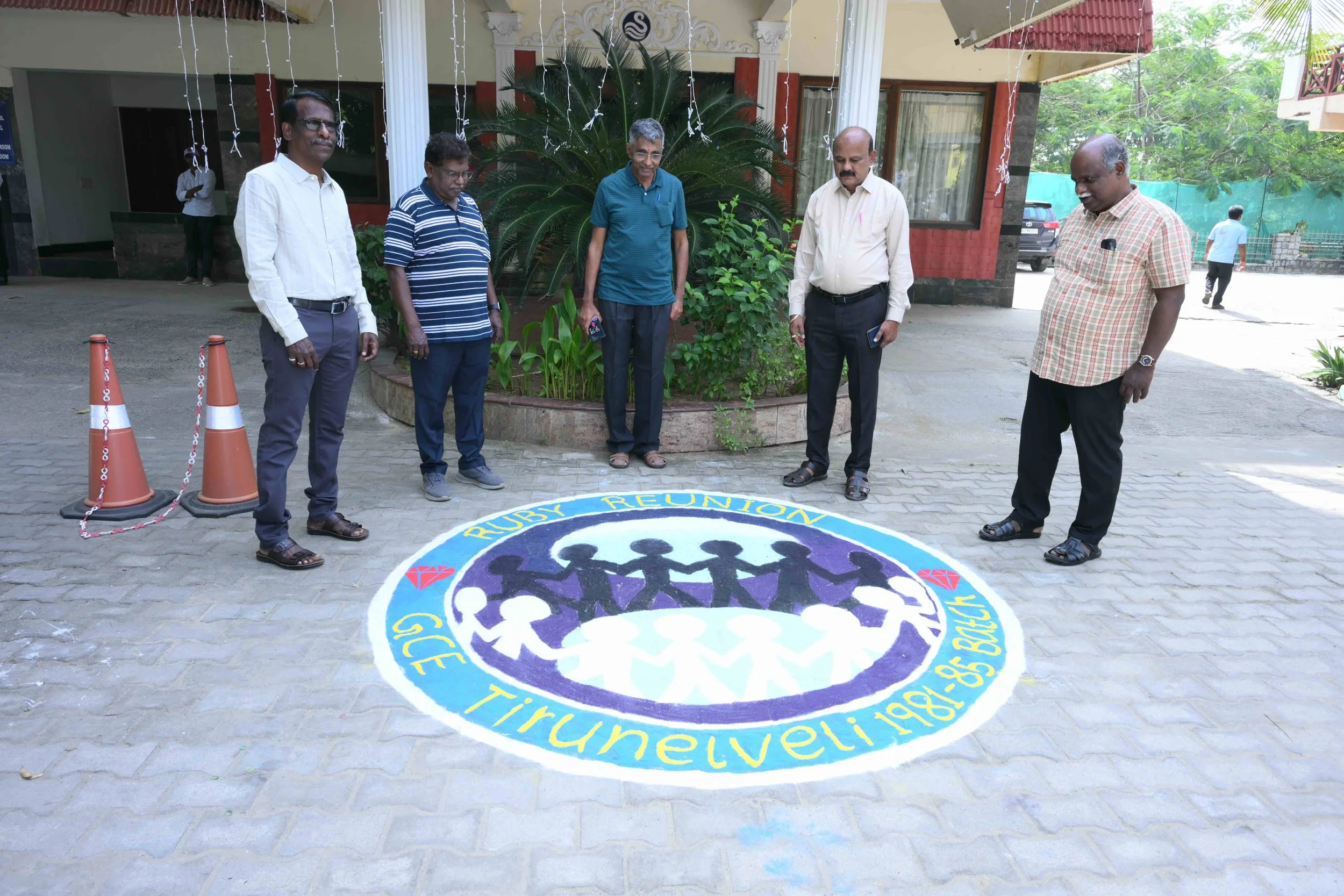 They are amazed by the event logo artwork.