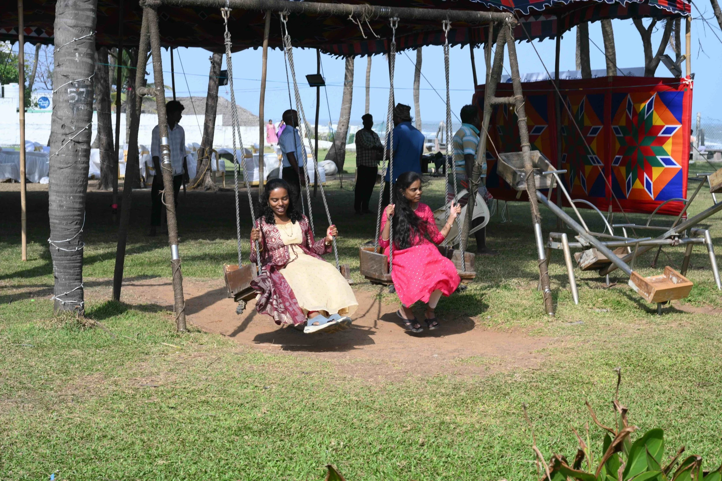 Selvapackiyam's daughters Anitha and Sharaniya take a wing.
