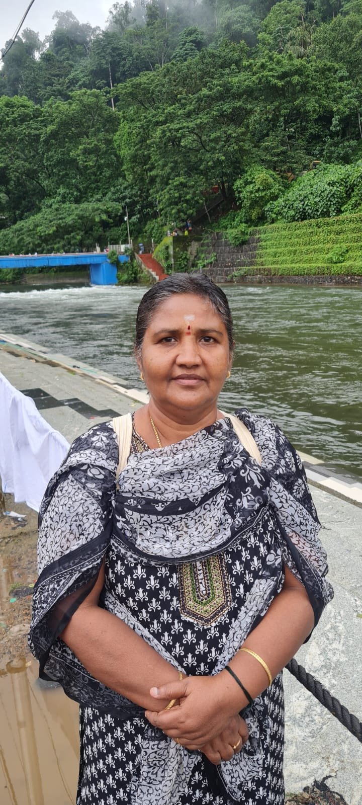 Shanthi during her Sabarimalai trip on June/18/2025.