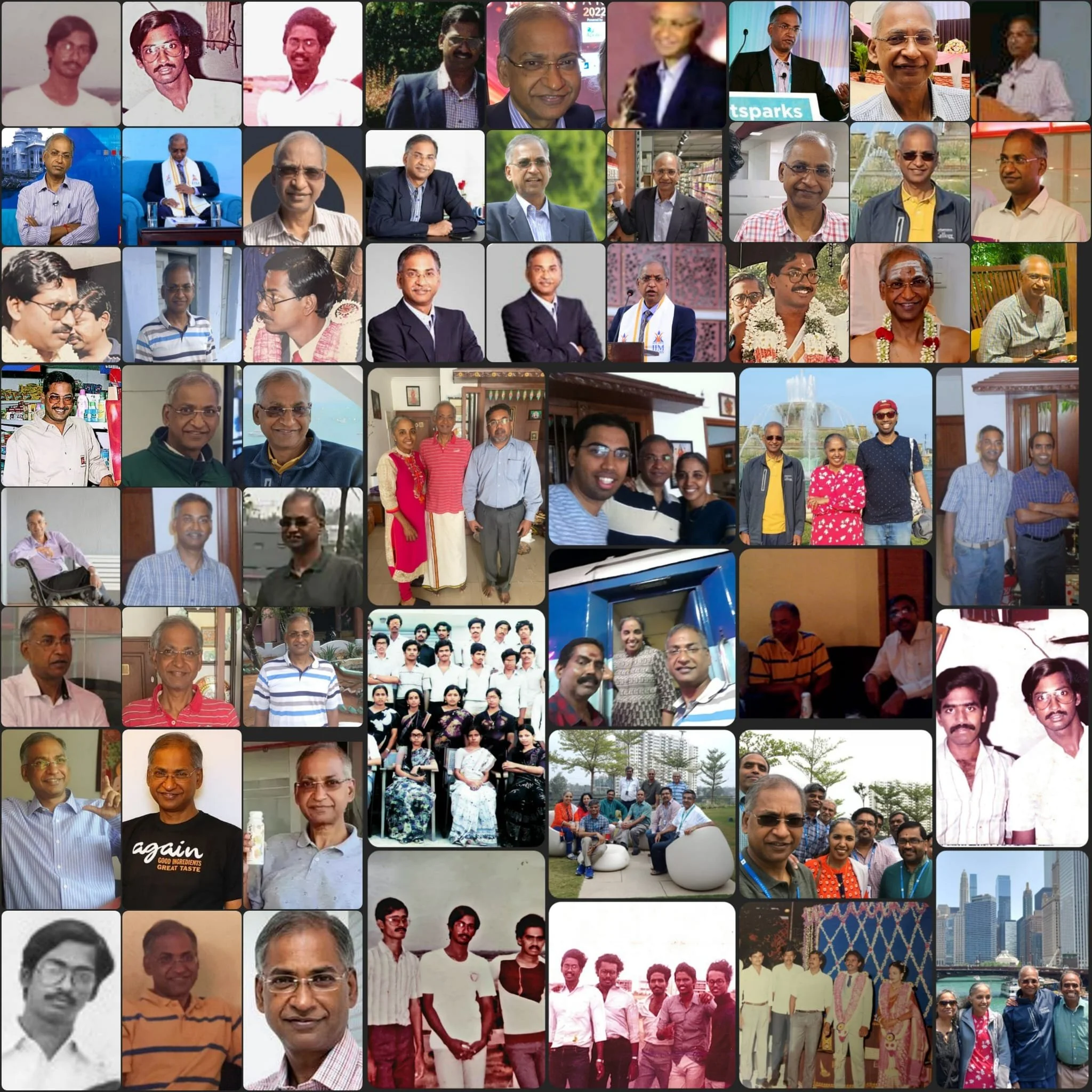 Pal's collage for Vaithee's 62nd birthday on Nov/07/2025.