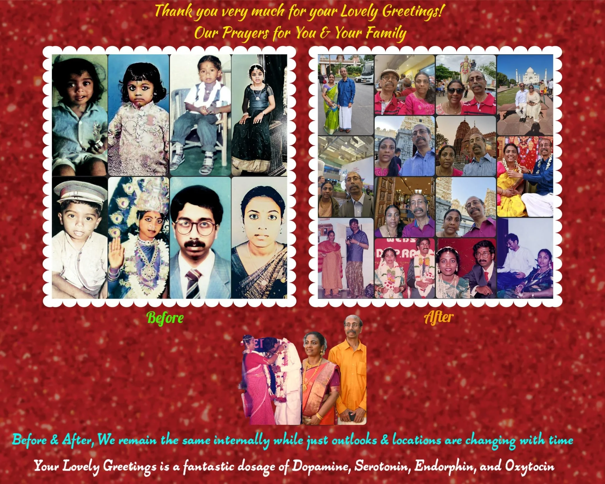 Pal's Thank You collage for his 29th wedding anniversary on Oct/24/2025.