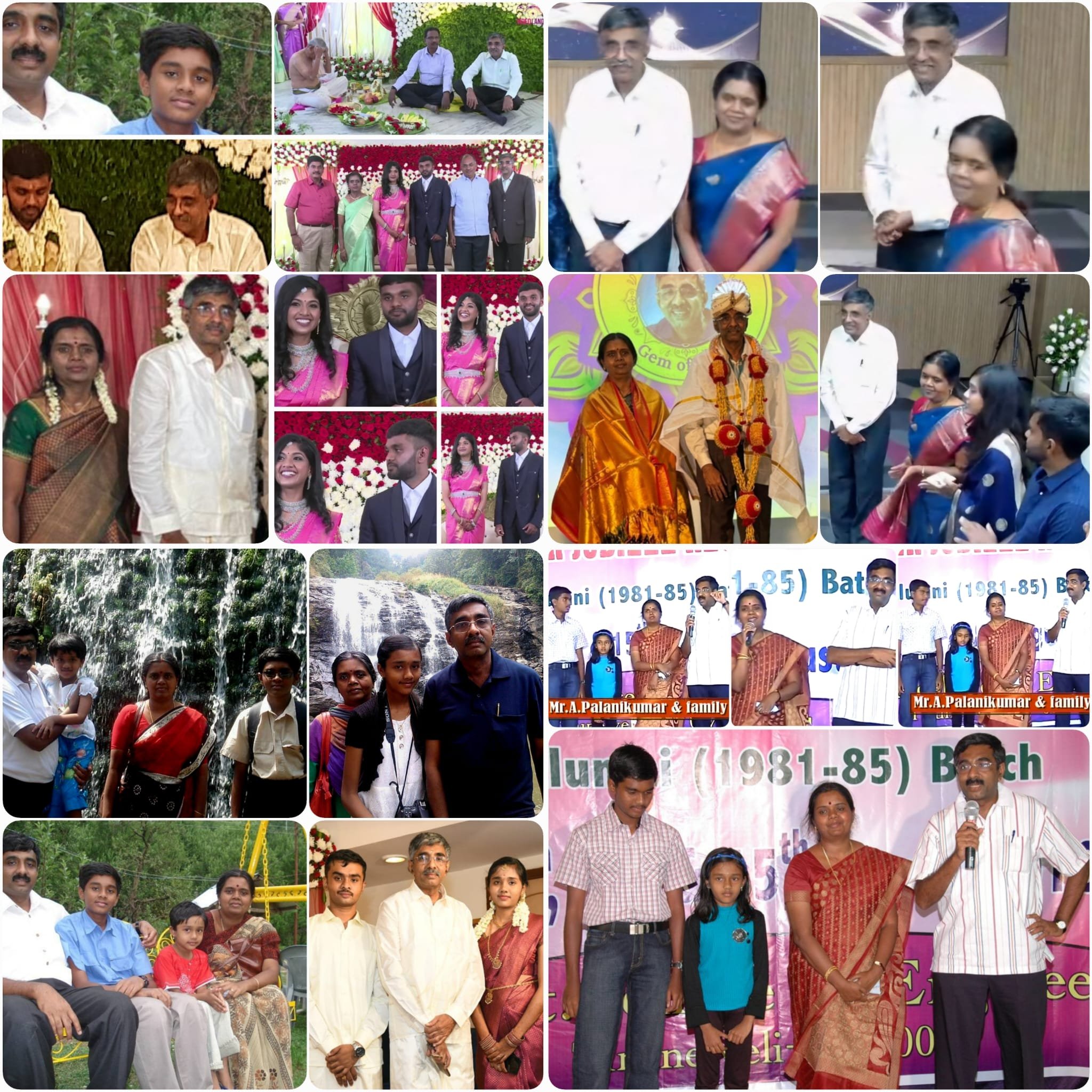 Pal's collage for APK + Latha's 34th wedding annniversary on May/03/2025.