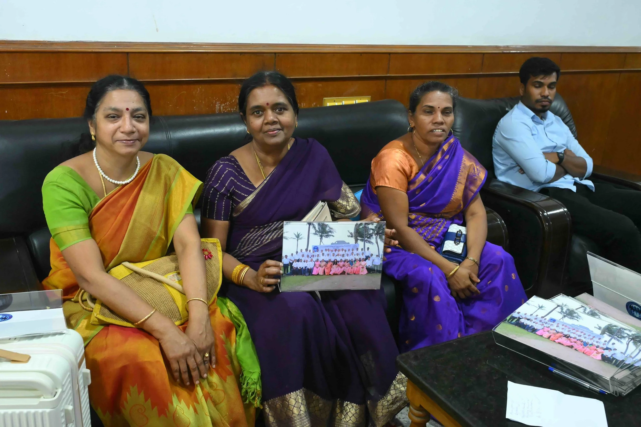 Sujatha, Latha, Sobia and Michael's son Frank for one final time.