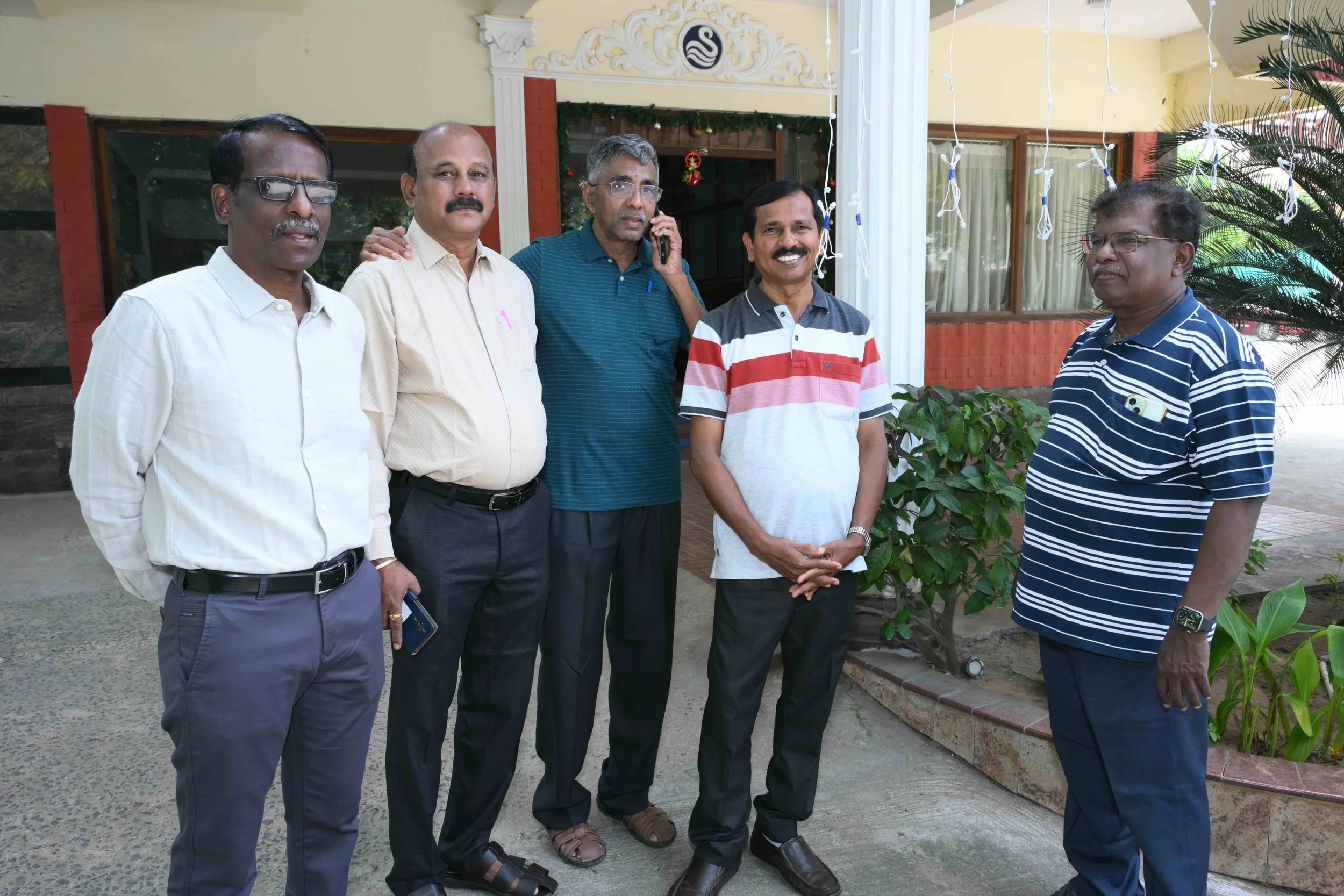 One man is ever busy as others truly relax.