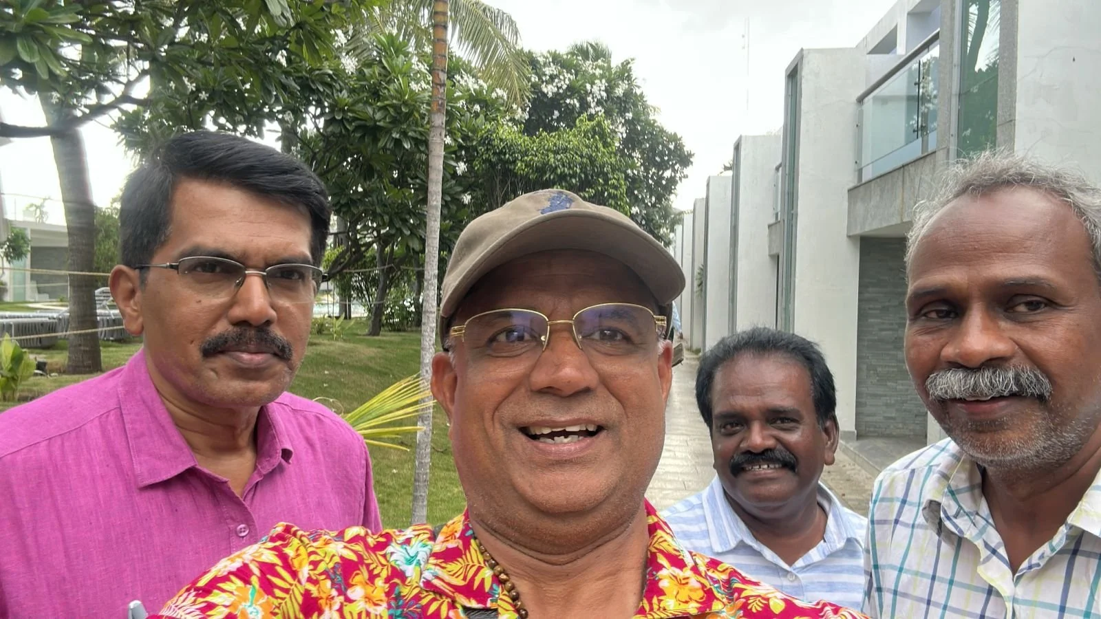 Friends scouting hotels in Mahabalipuram on Aug/30/2025 for our 40th reunion meet in 2026.