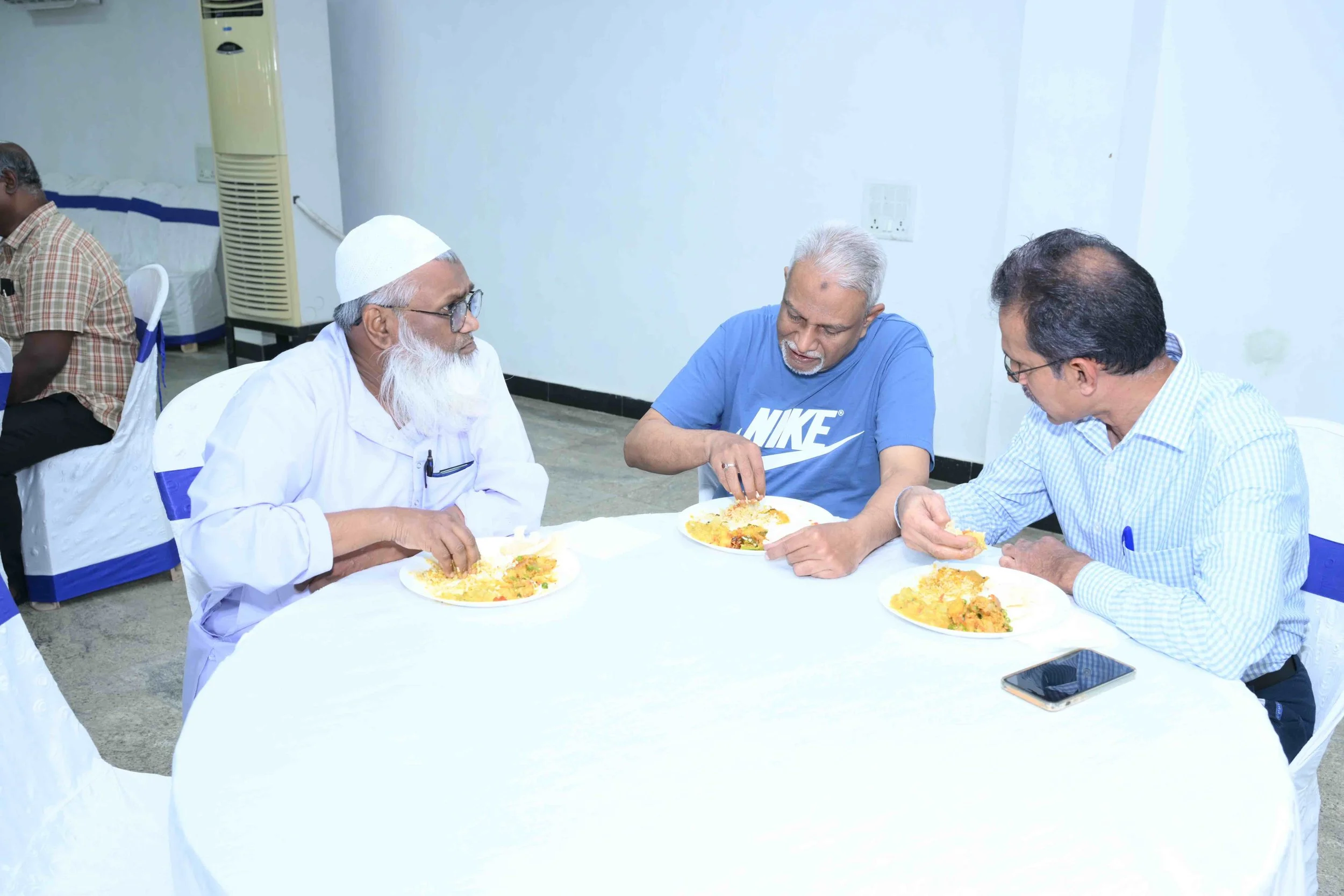 Syed and Sambandam check with Azeez about his Zac Consultants business.