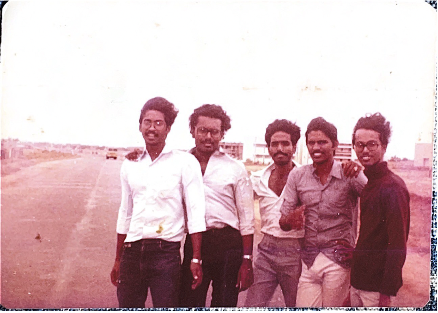 A dare devil team in 1982 on NH44.