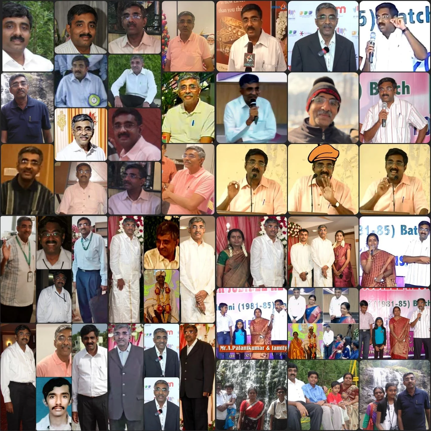 Pal's collage for Palanikumar's 61st birthday on Nov/27/2025.