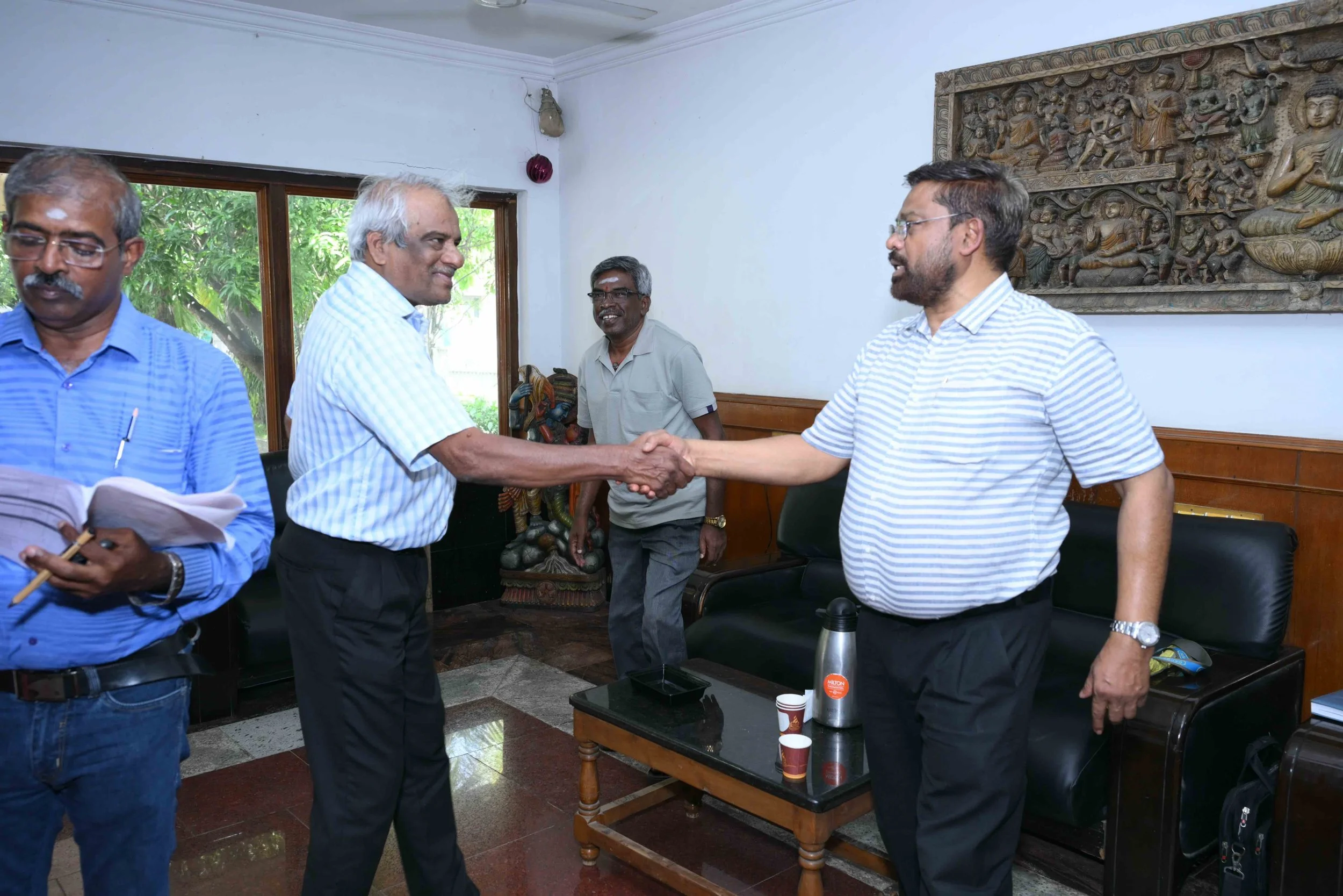 A.J meets Padma's husband Jothi Arulkumar.