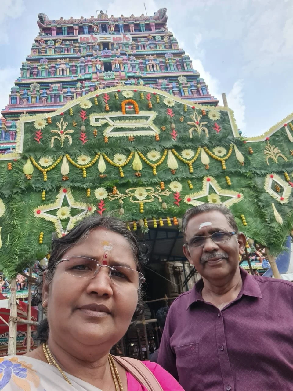 Shanthi + Pandian at Uthrakosamangai on Jan/01/2026.