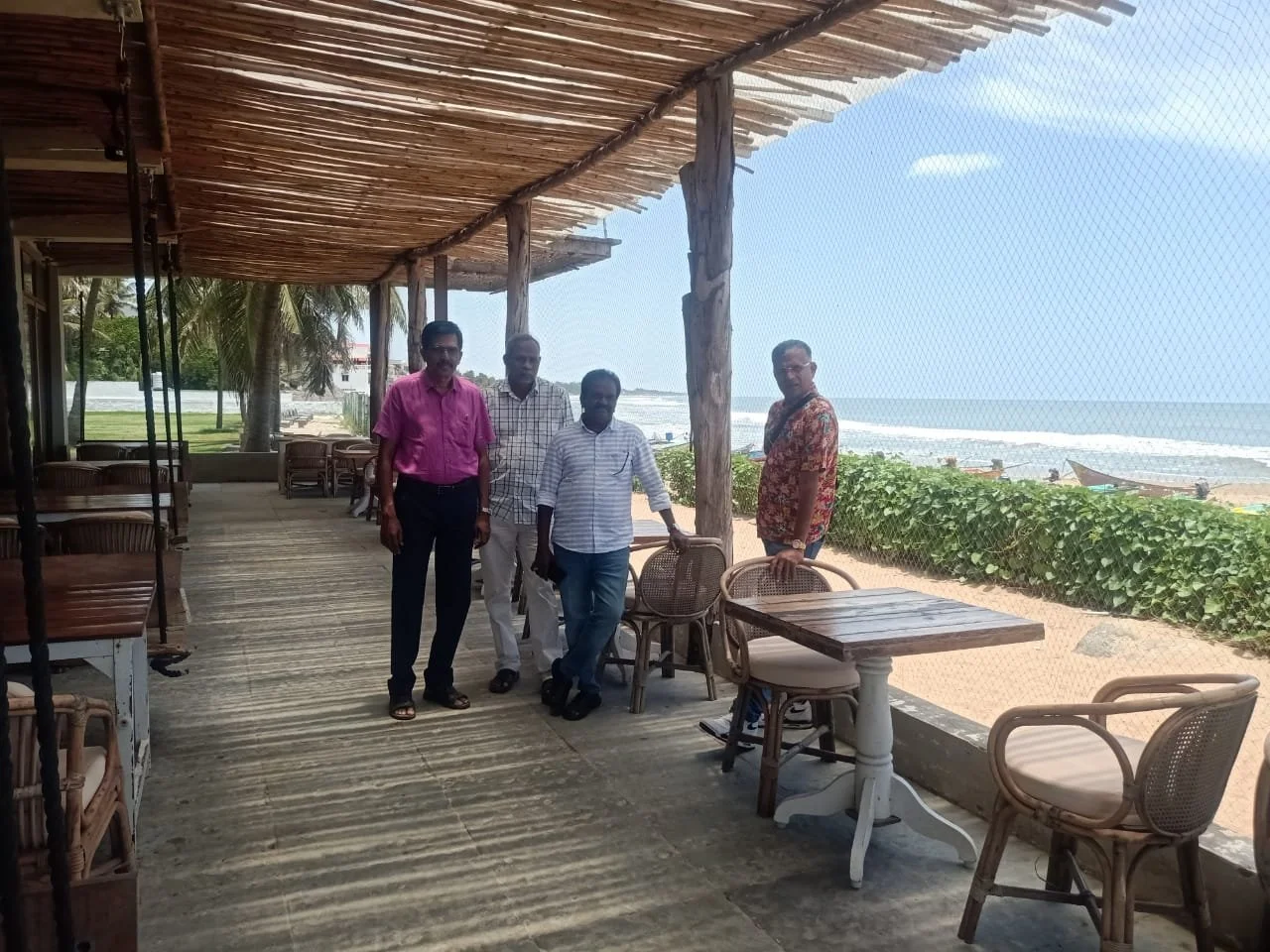 Friends scouting hotels in Mahabalipuram on Aug/30/2025 for our 40th reunion meet in 2026.