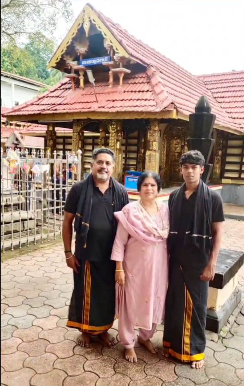 Manicks + Kanaga + Abhishek at Sabarimalai on July/17/2026.