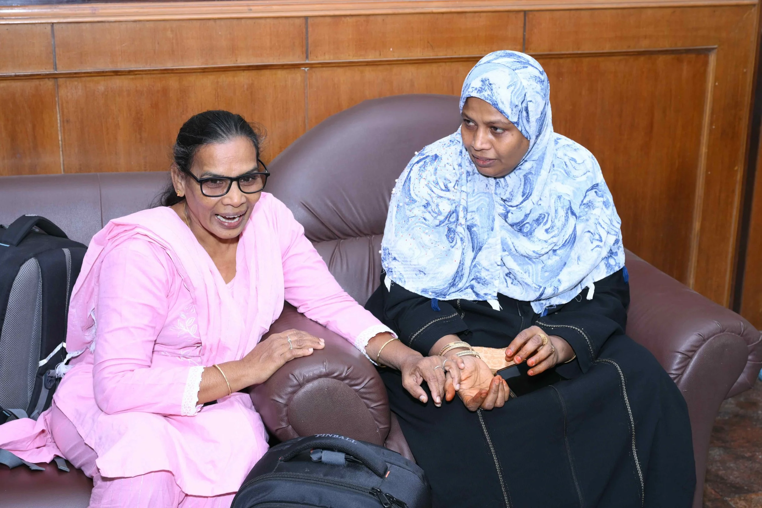 Rachel Usha is kind and gentle to Fathima.