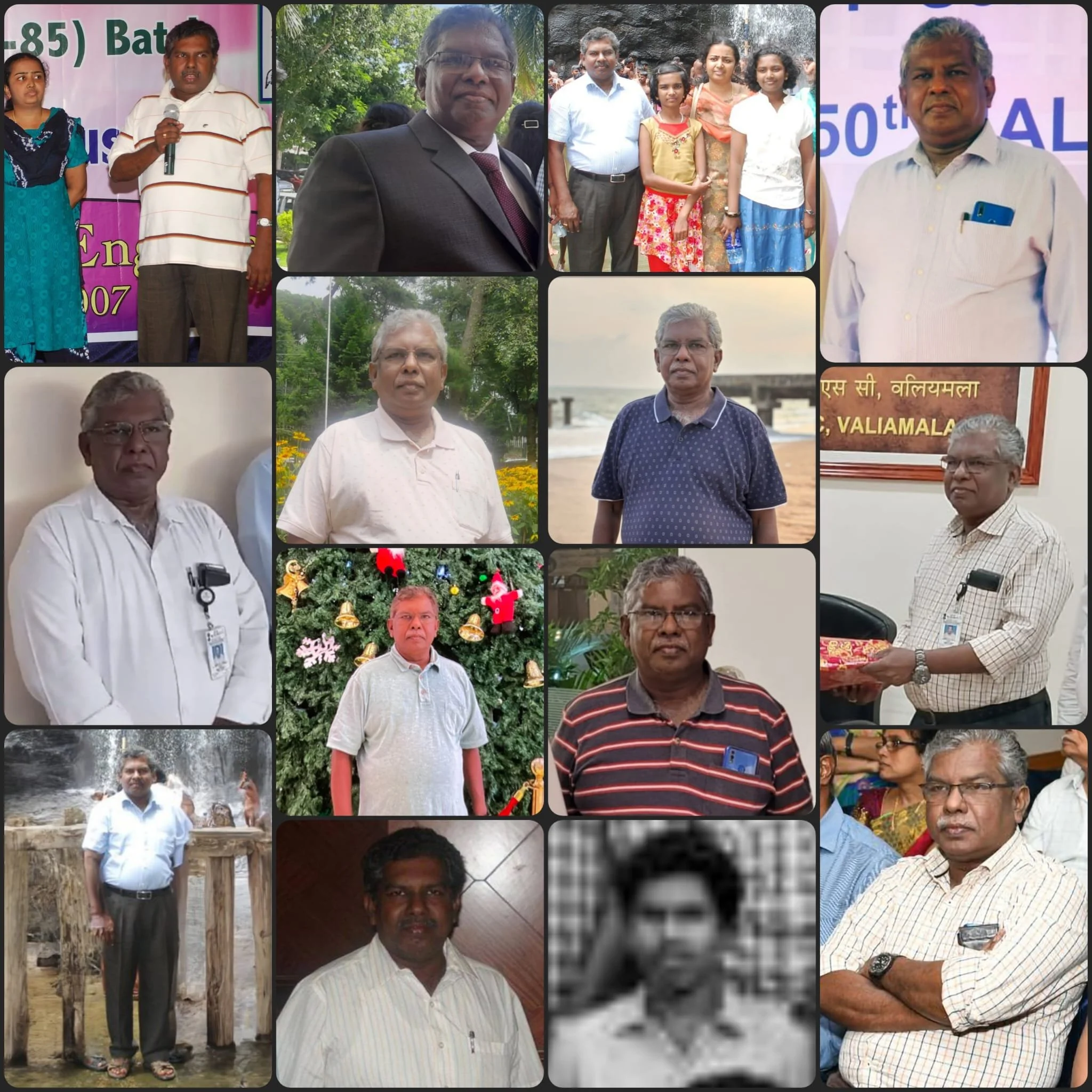 Pal's collage for Jeswin's 62nd birthday on Nov/06/2025.