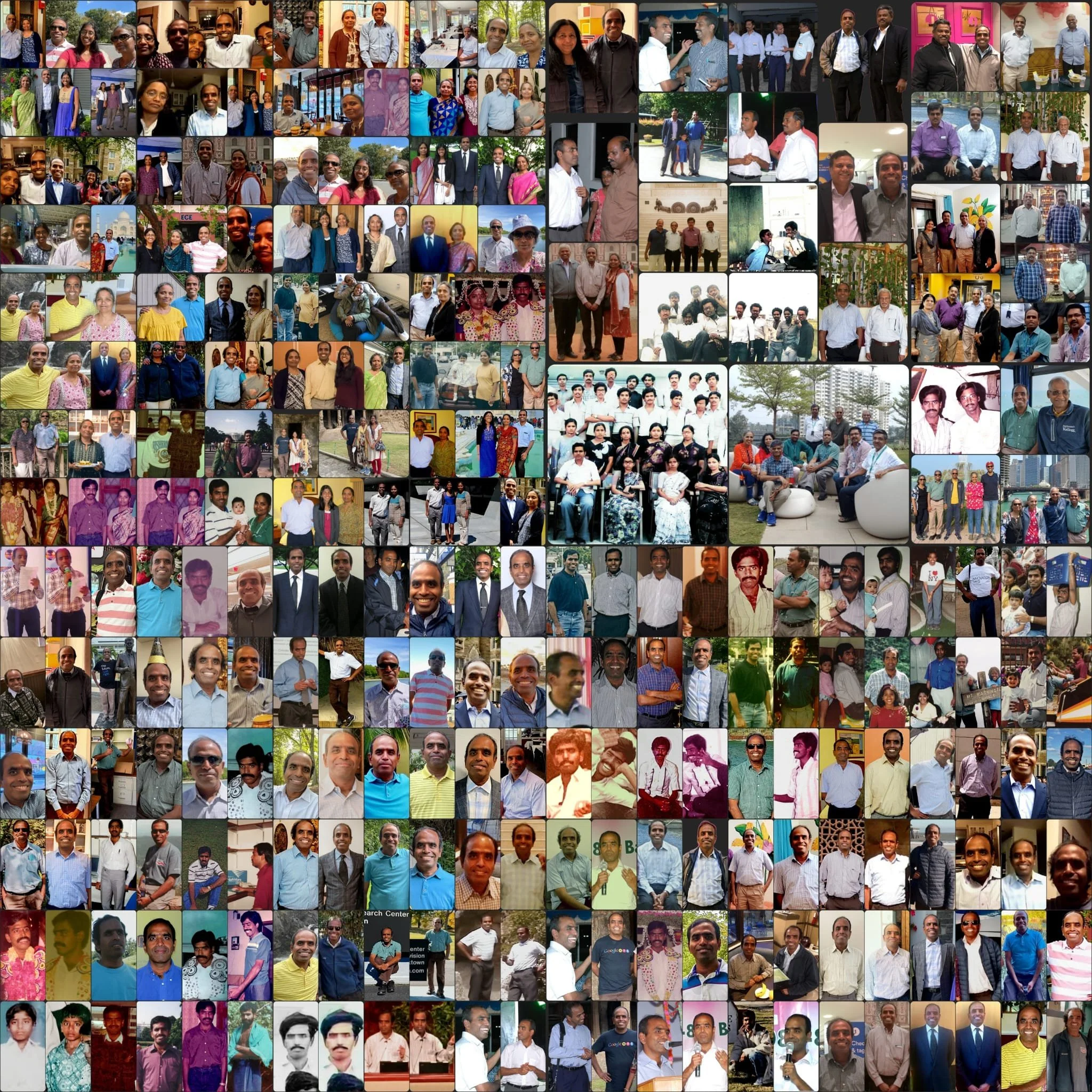 Pal's collage for Senthil's 61st birthday on Dec/13/2025.