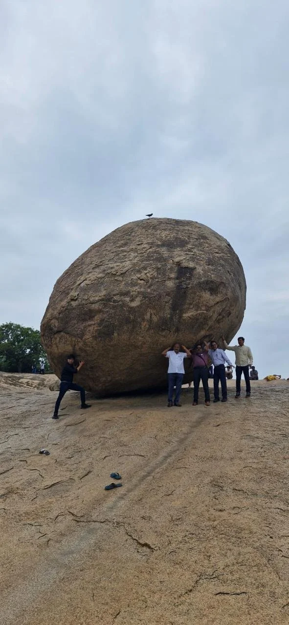 Keep holding the rock that is about to fall.