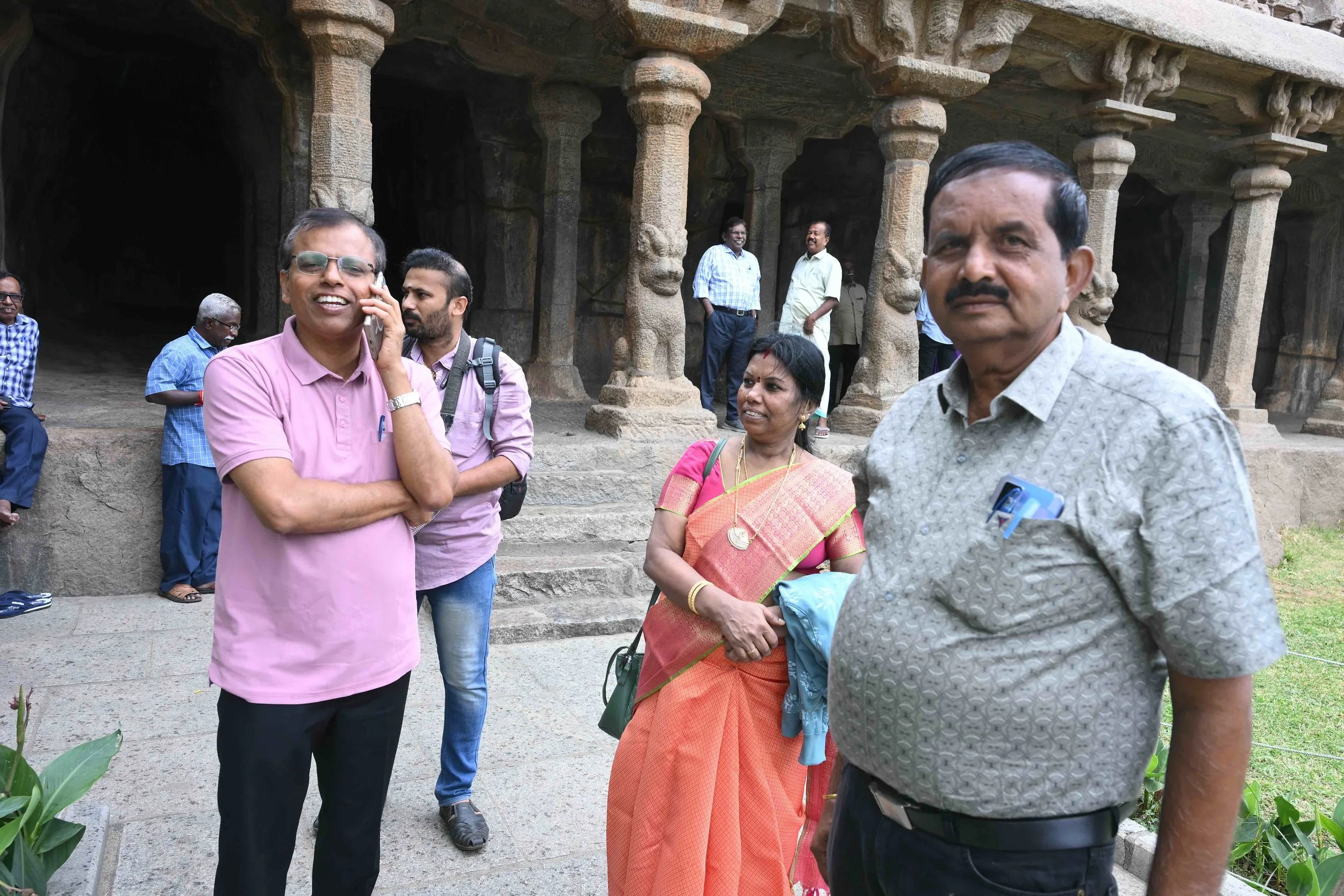 Muthuramkarishnan and Rubarni with M.R.Johnson.