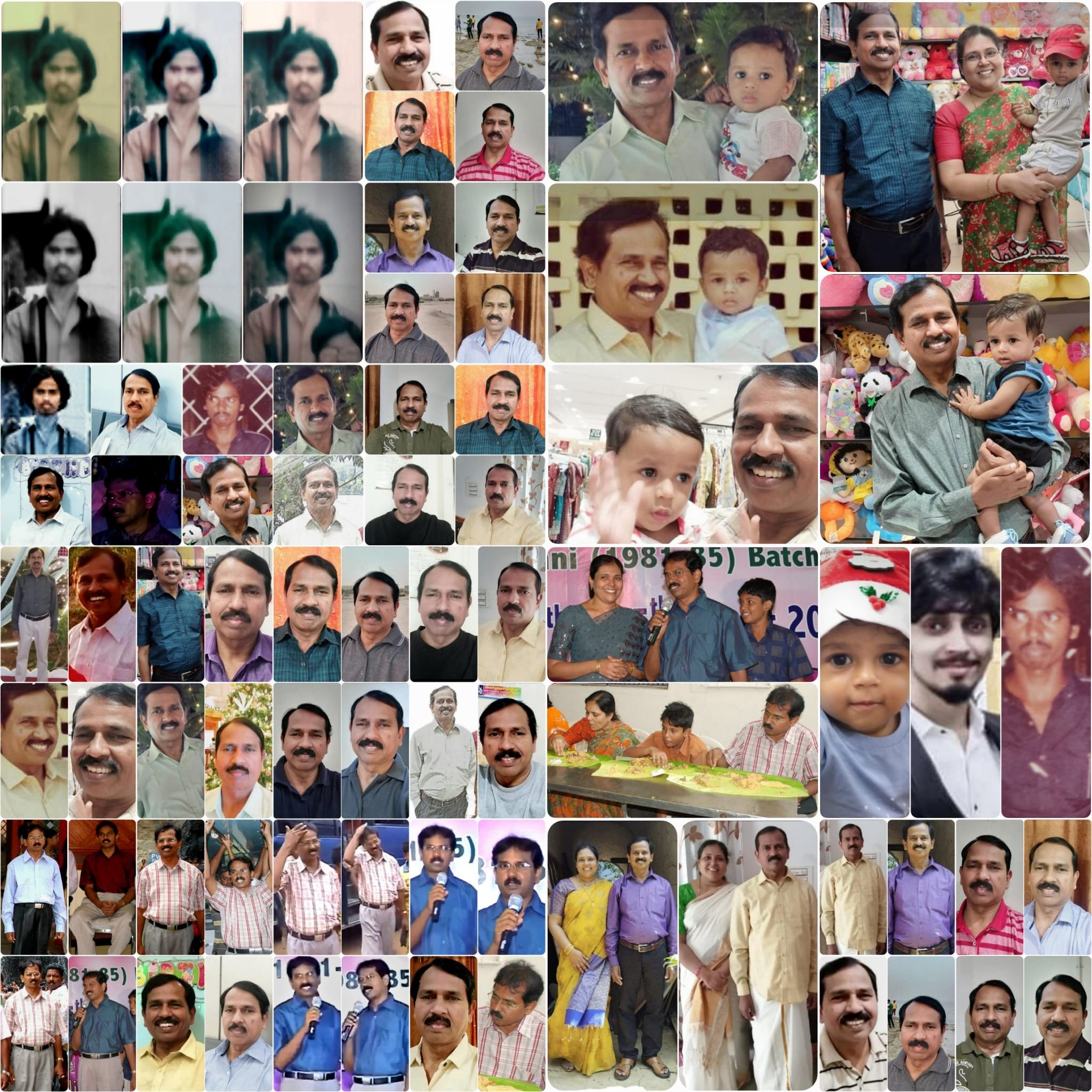 Pal's collage for P.Dharmaraj's 62nd birthday on May/25/2025.