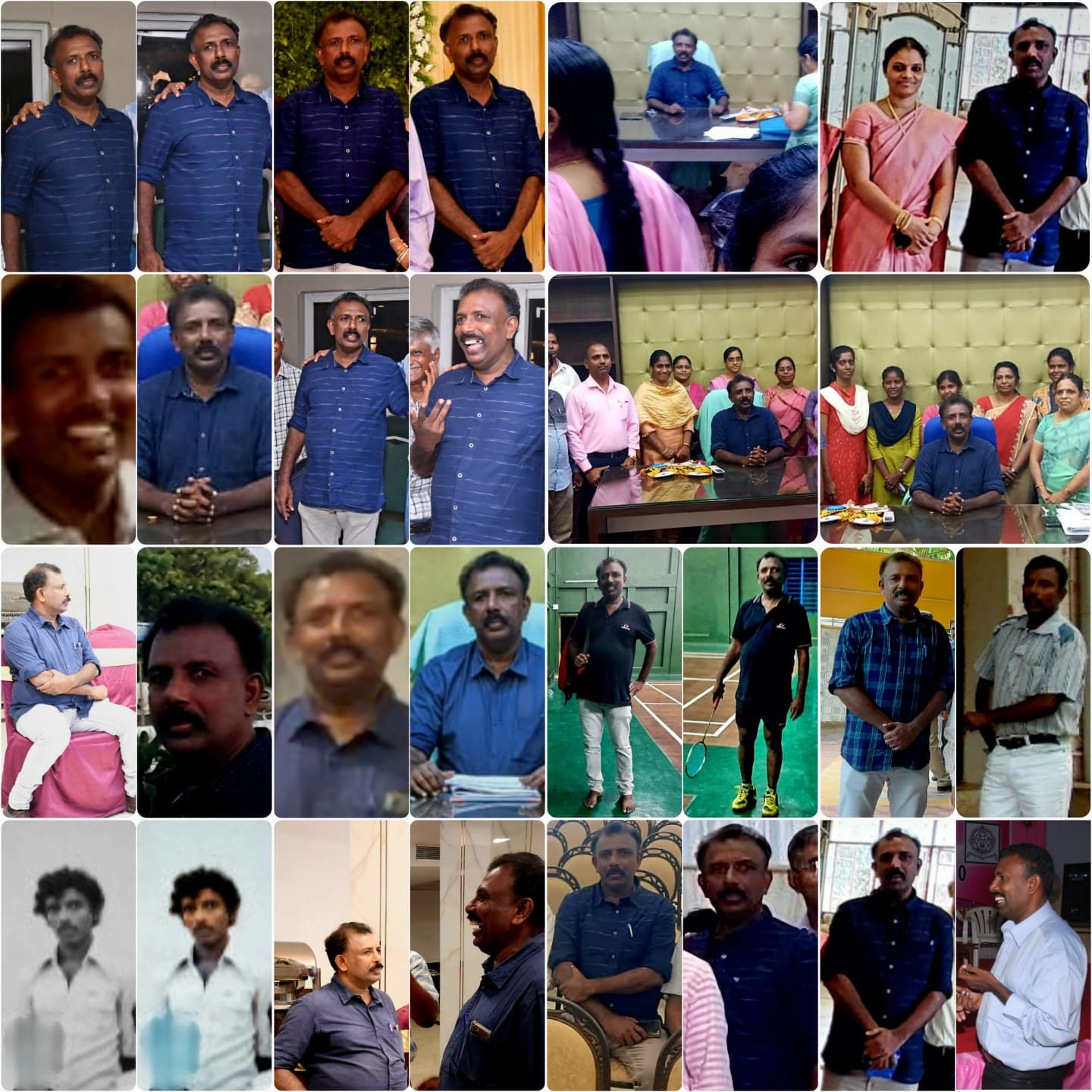 Pal's collage for Velmurugan's 63rd birthday on May/152025.