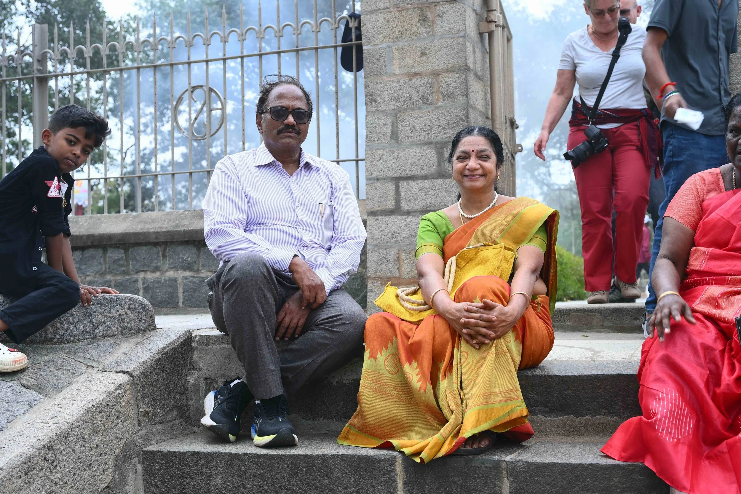 Even a Raja needs some rest with his Rani Sujatha.