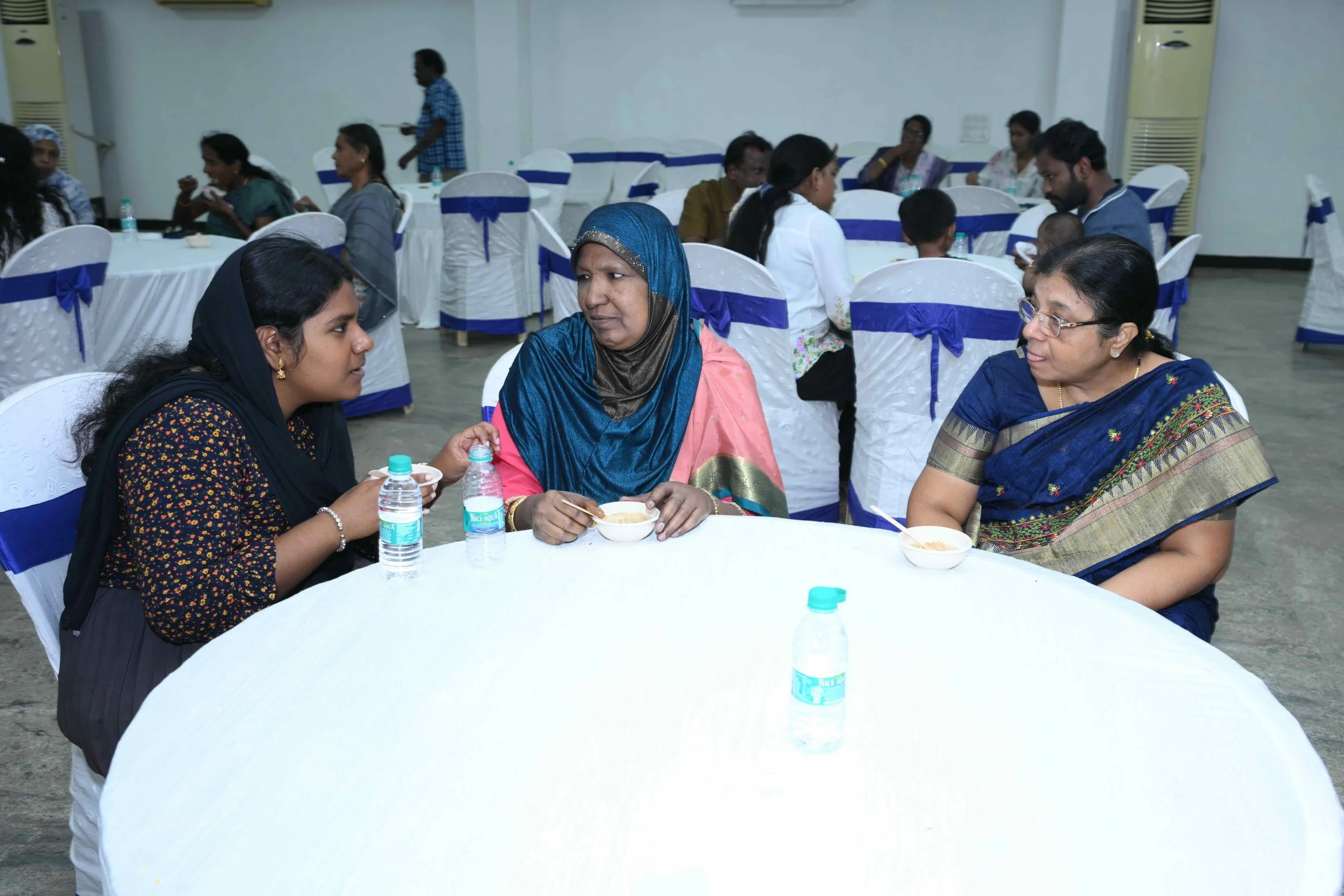 Subeidha listens to Umsalma's daughter Nafila Fathima's future plans.