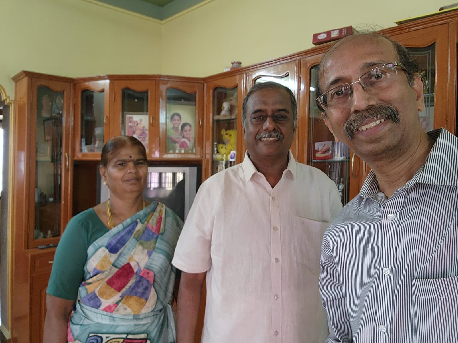 Pal, Pad and Jayarani at Pazhani on June/06/2025.
