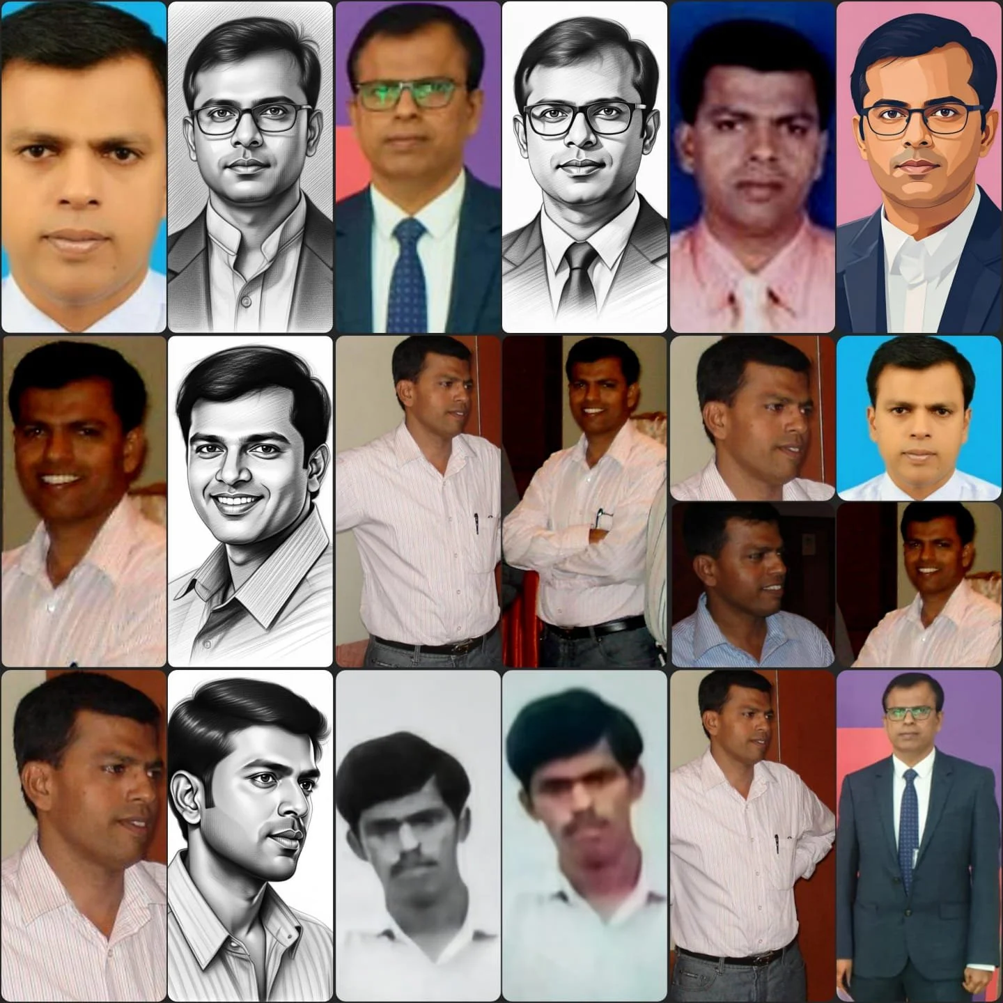 Pal's collage for Johnson's 61st birthday on Nov/10/2025.