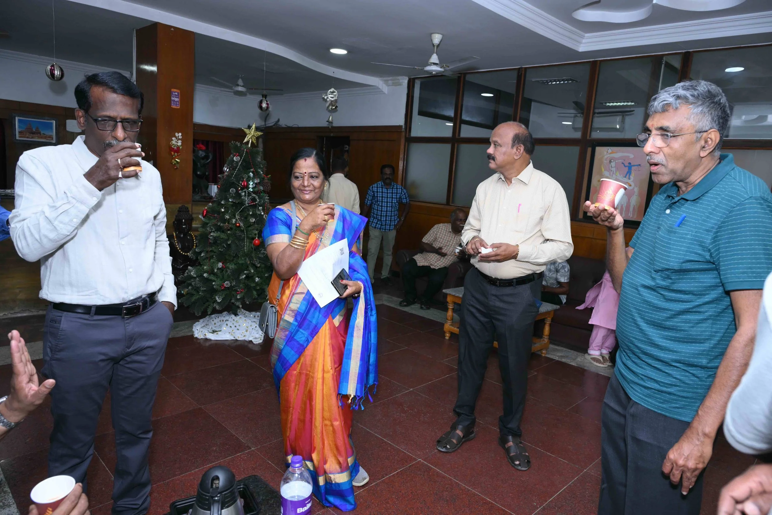 Tea for Malarvizhi too.