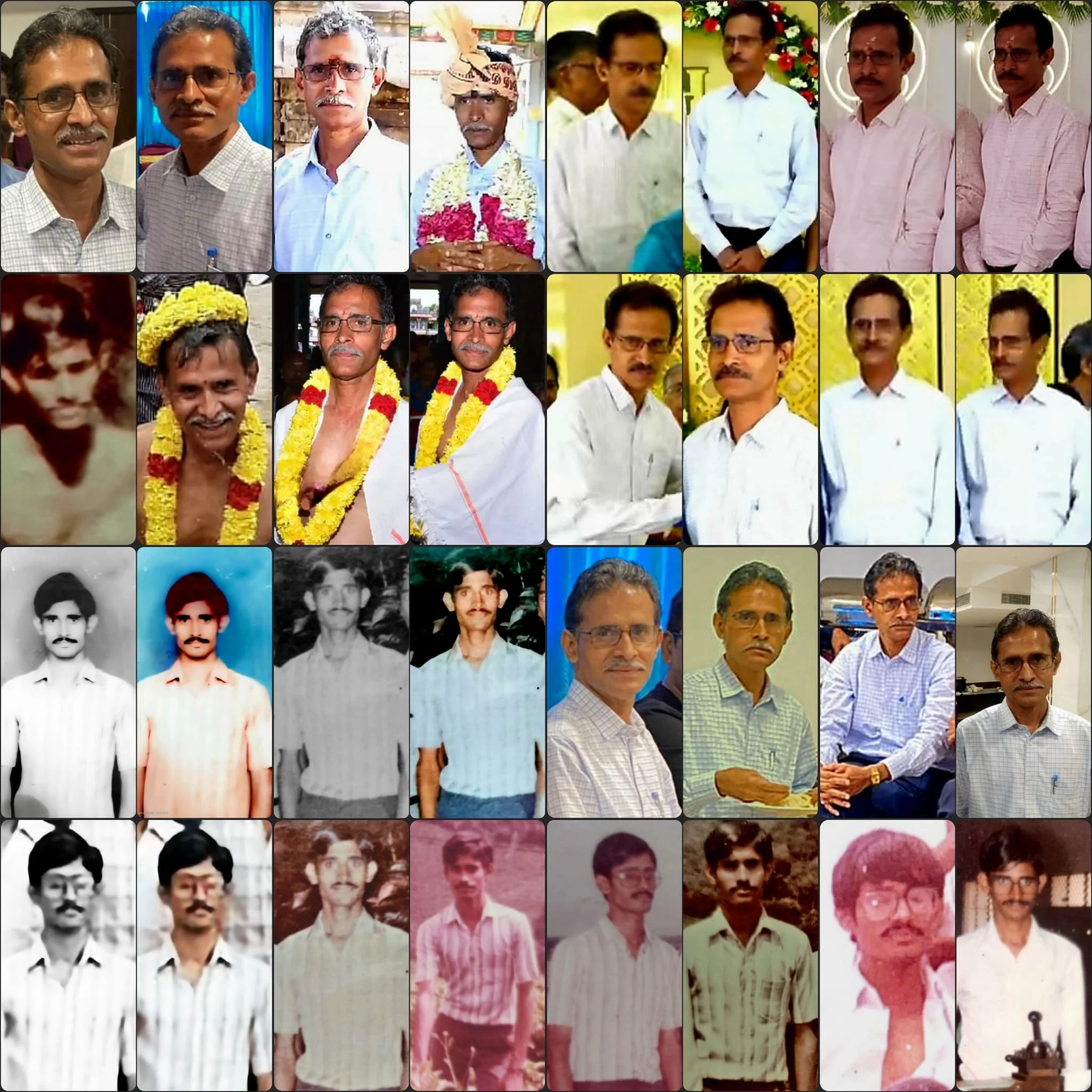 Pal's collage for Sambandam's 62nd birthday on Sep/15/2025.