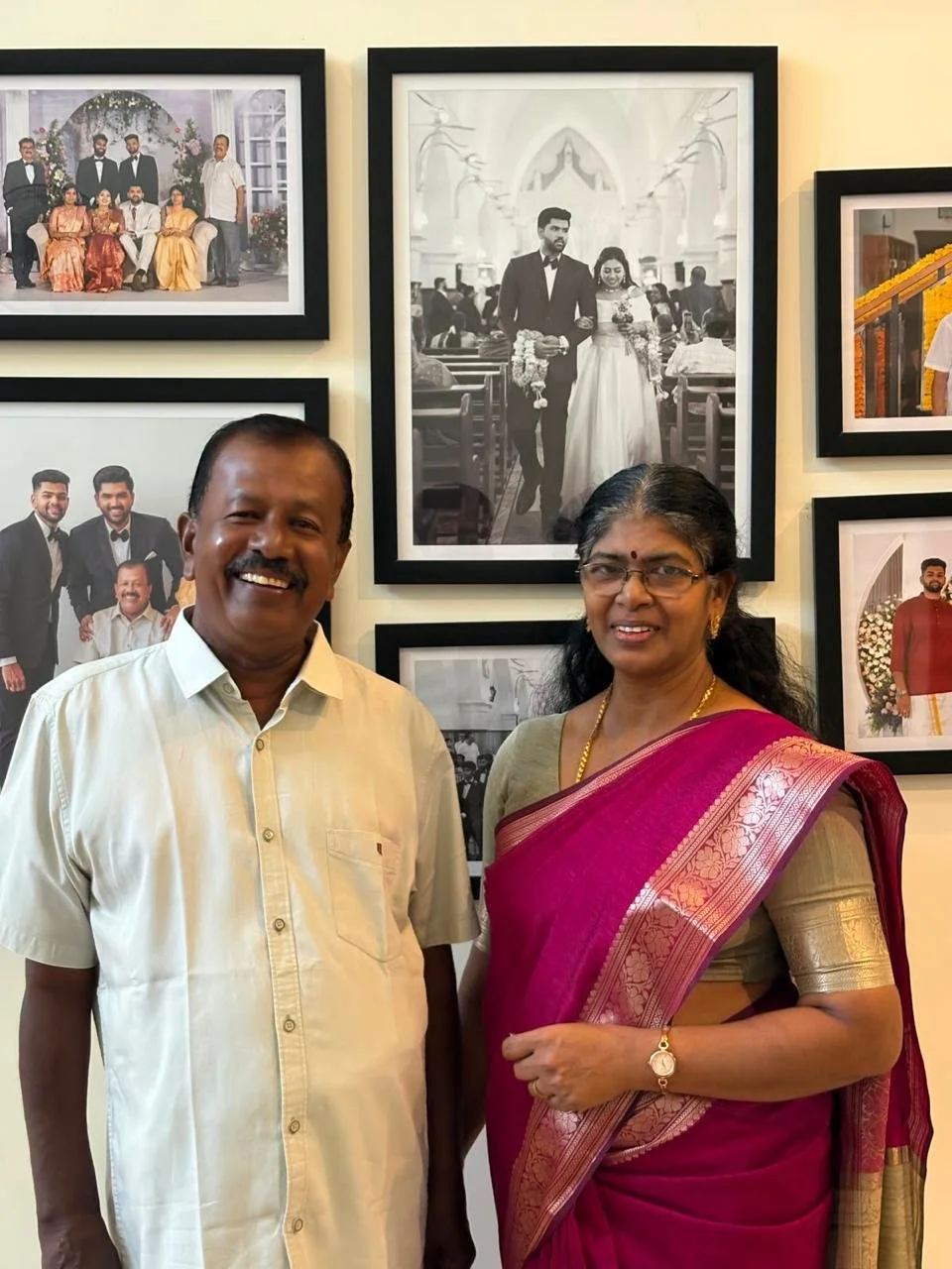 Lekshmanan with his dear wife Mary Sheeba for his 62nd birthday on June/05/2026.