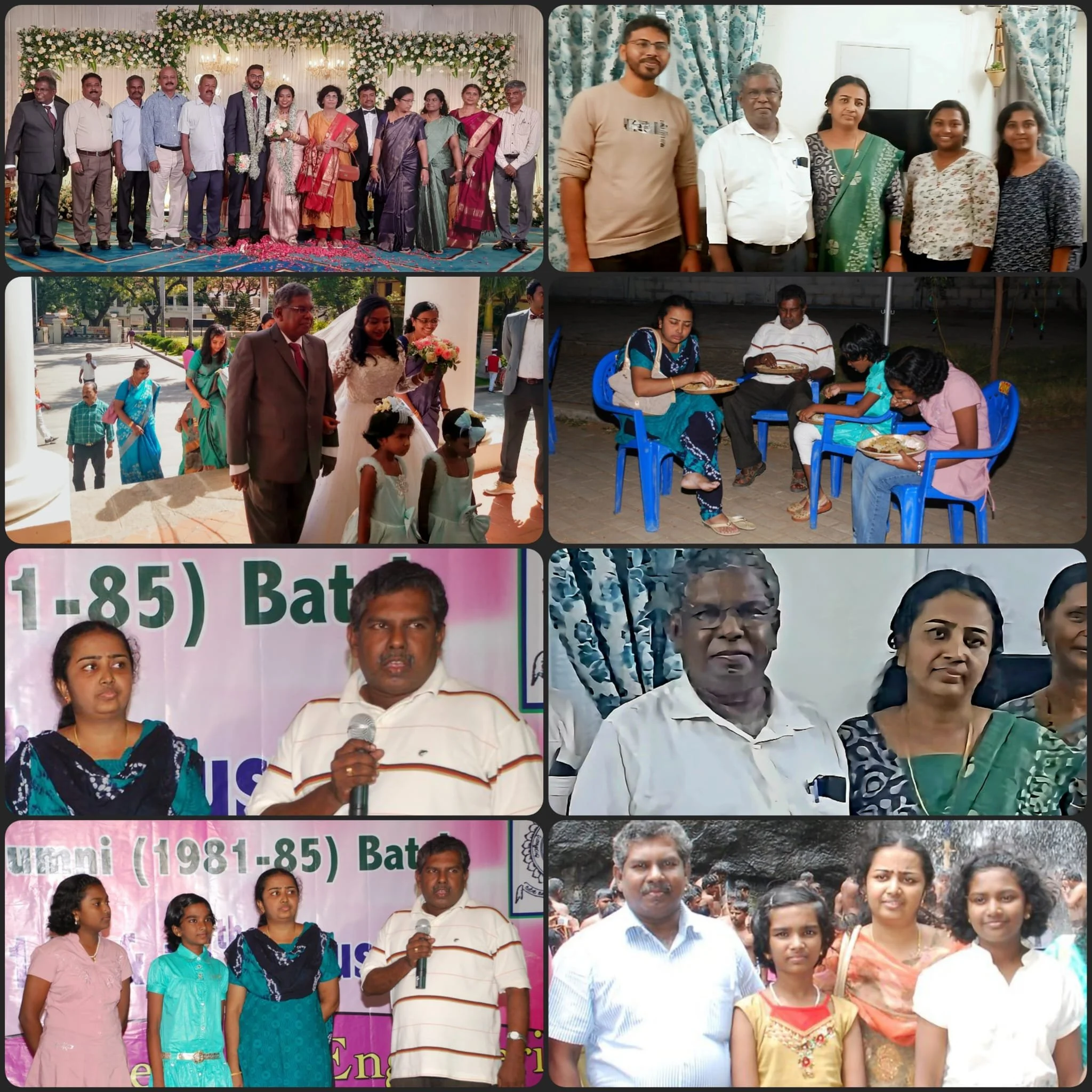 Pal's collage for Jeswin + Balima's 31st wedding anniversary on Dec/30/2025.