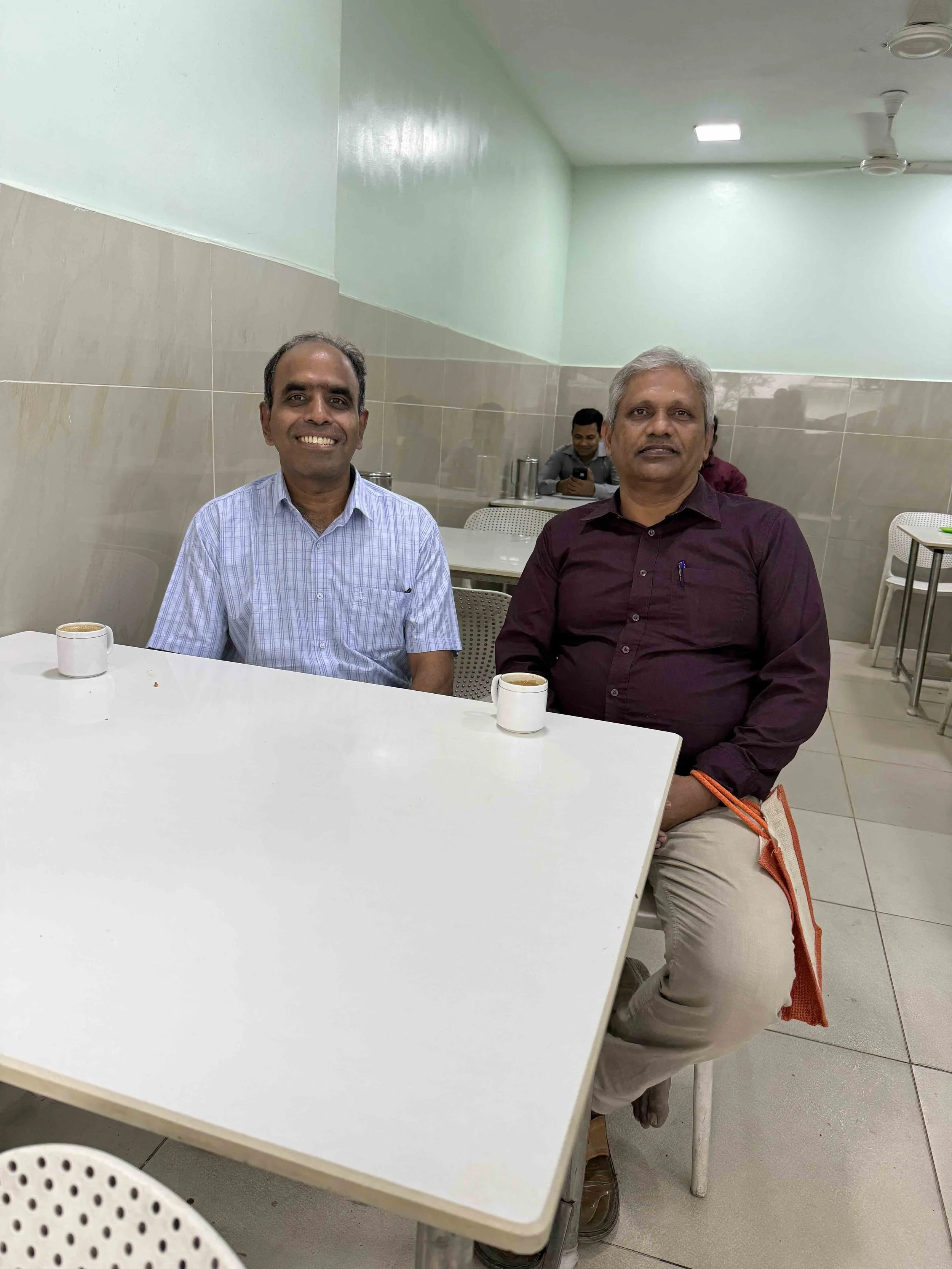 Siva, Senthil,having tea at Shree Mahalakshmi Tea and Coffee (Anna Nagar, Chennai) on Feb/21/2026.