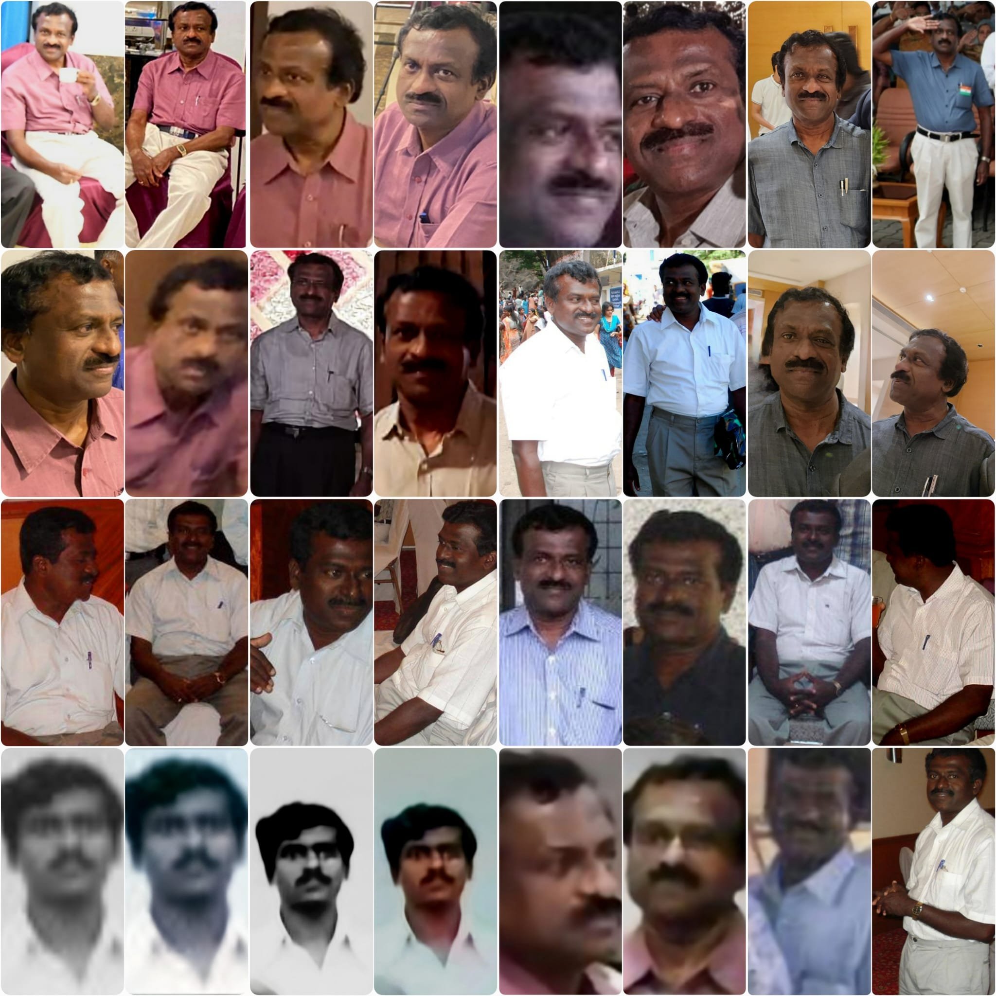 Pal's collage for Parthasarathyj's 61st birthday on May/25/2025.