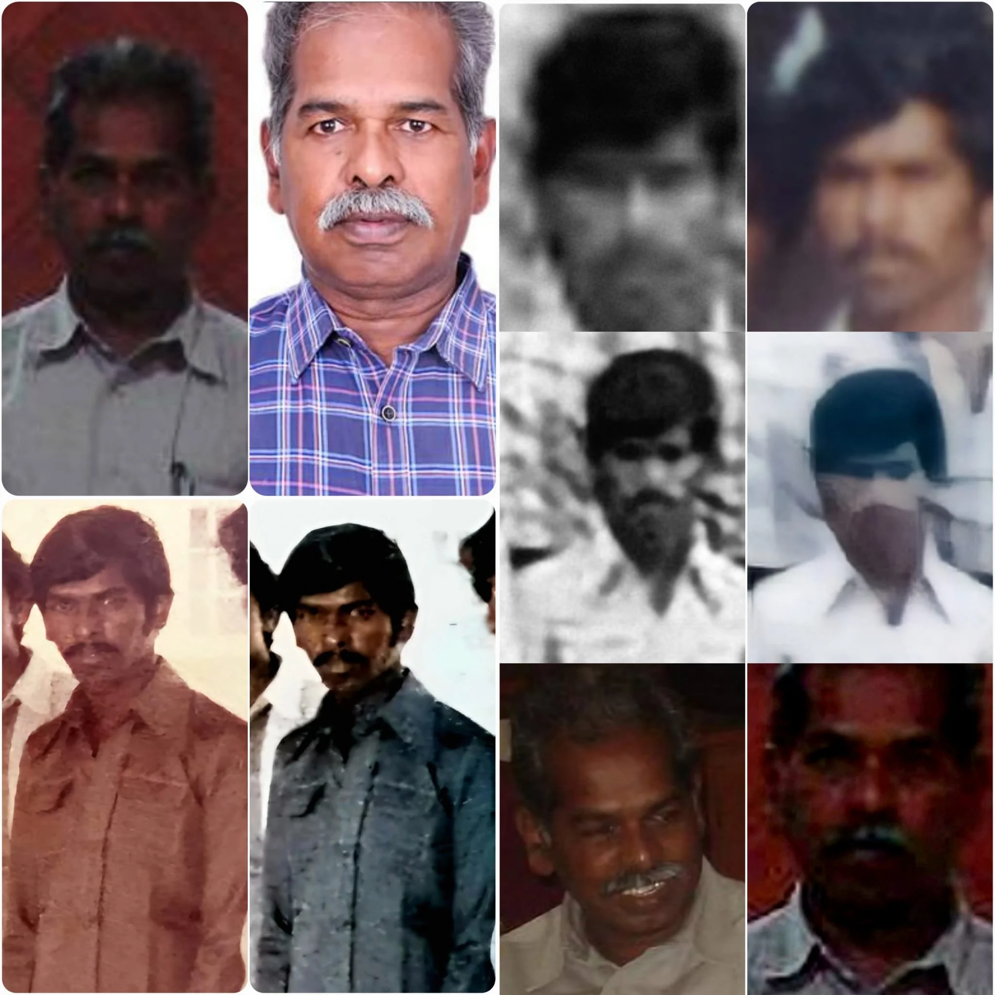 Pal's collage for Rajadurai's 63rd birthday on Jun/27/2025.