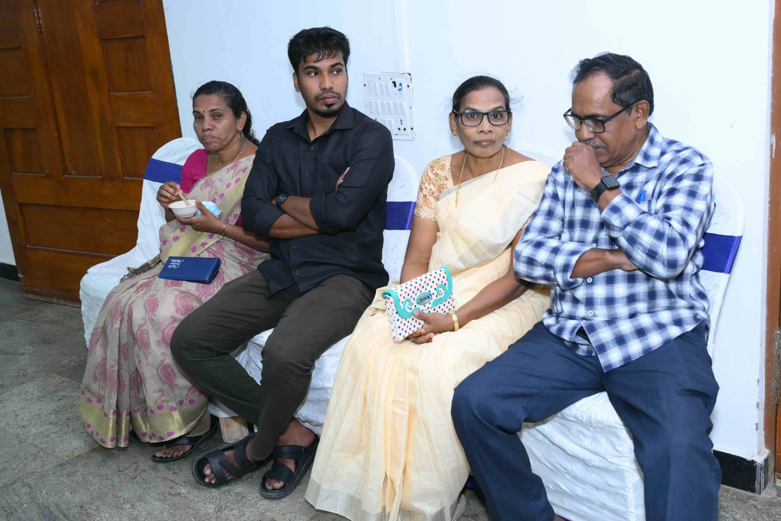 Michael's wife Sobia, his son, Rachel Usha and Jag.